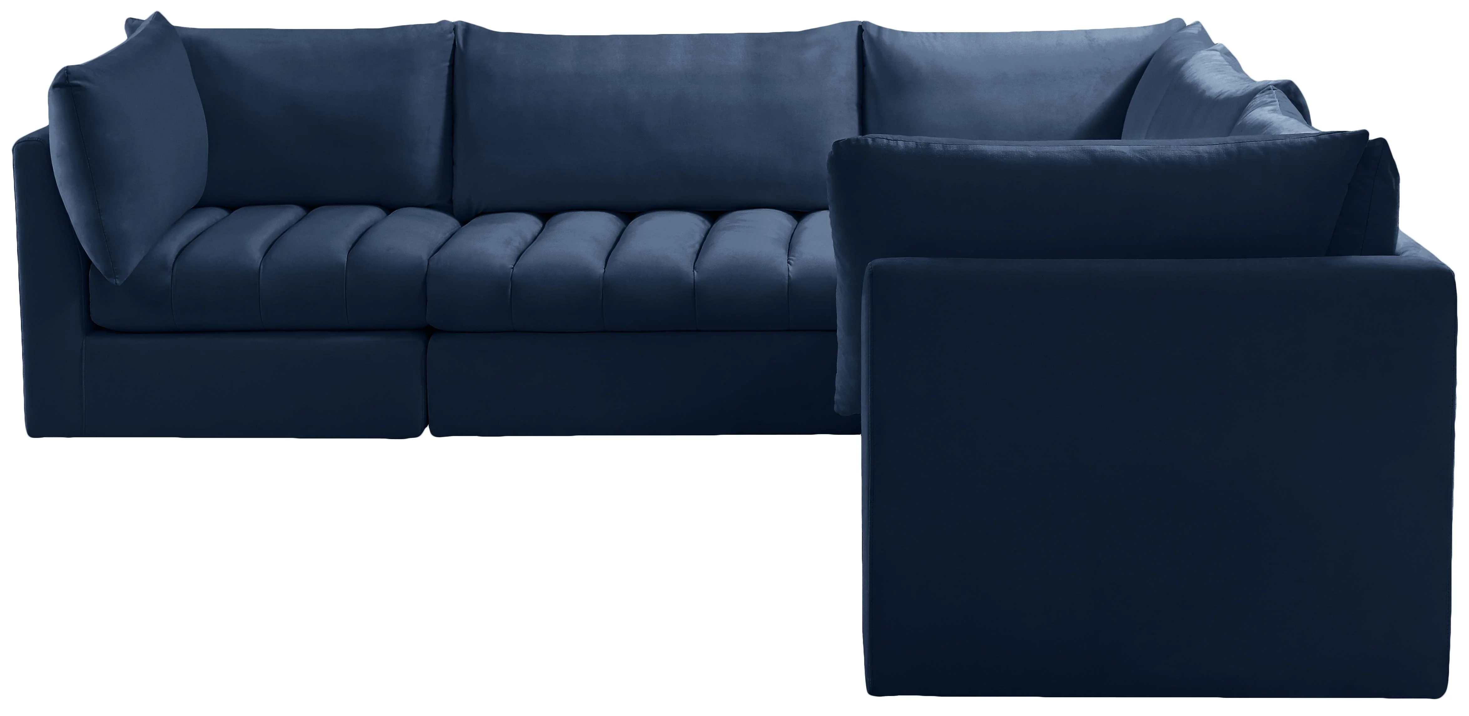 Jacob Navy Velvet Modular Sectional - Image 28