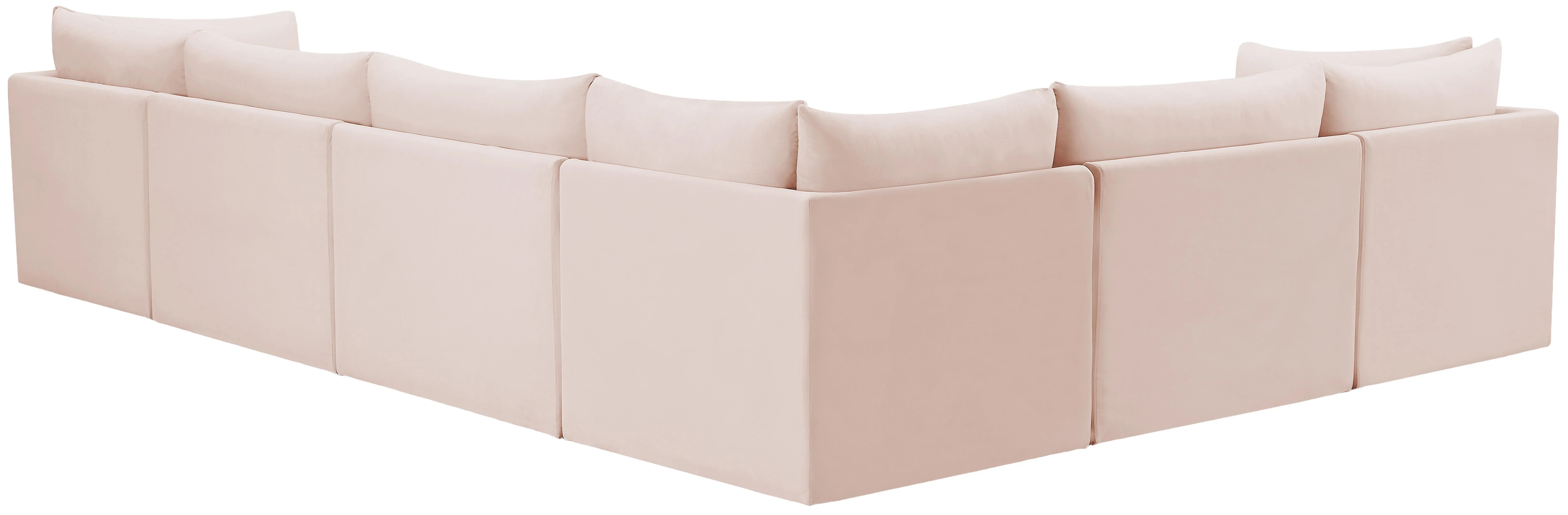 Jacob Pink Velvet Modular Sectional - Image 33