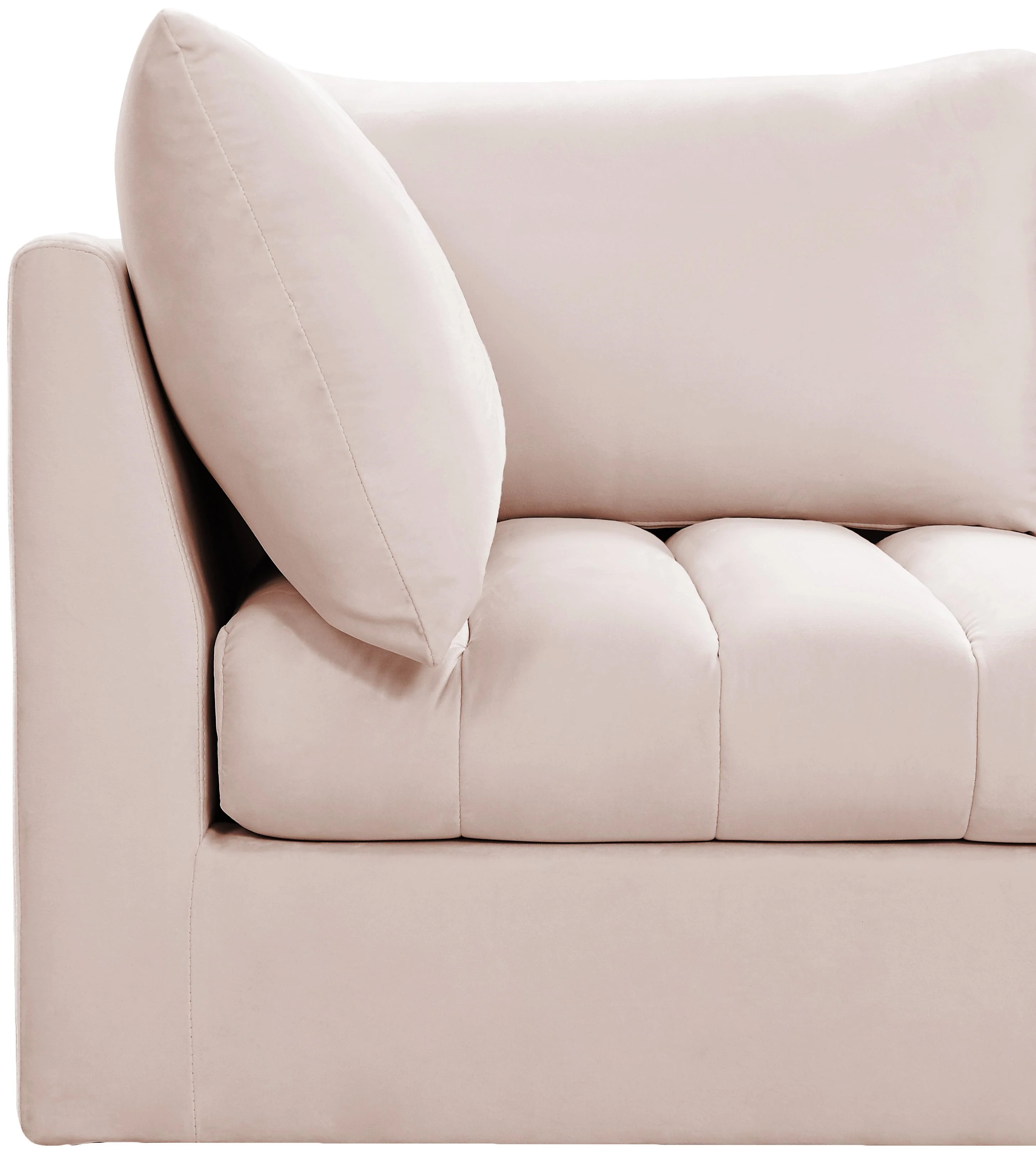 Jacob Pink Velvet Modular Sectional - Image 8