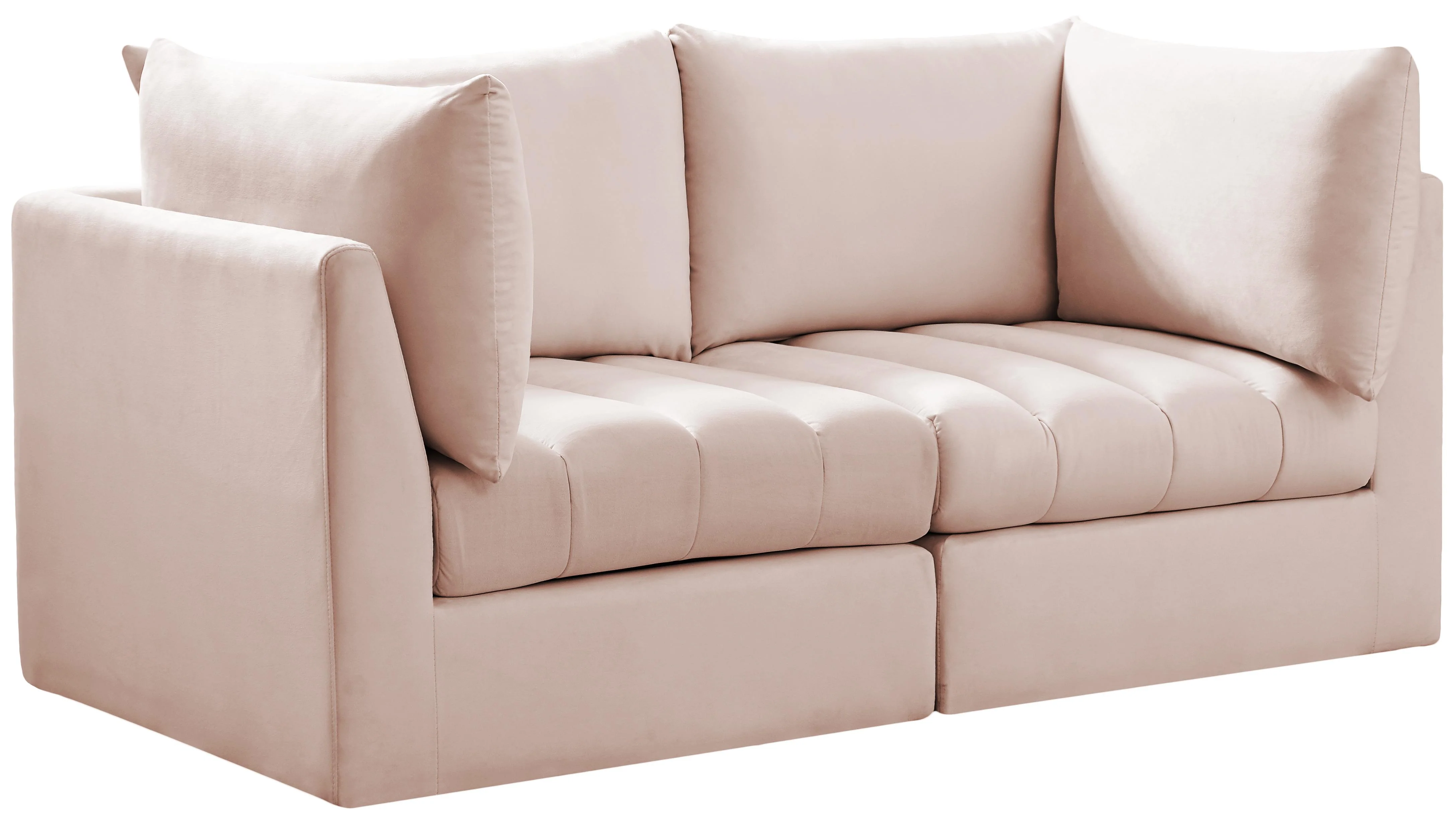 Jacob Pink Velvet Modular Sofa - Image 14
