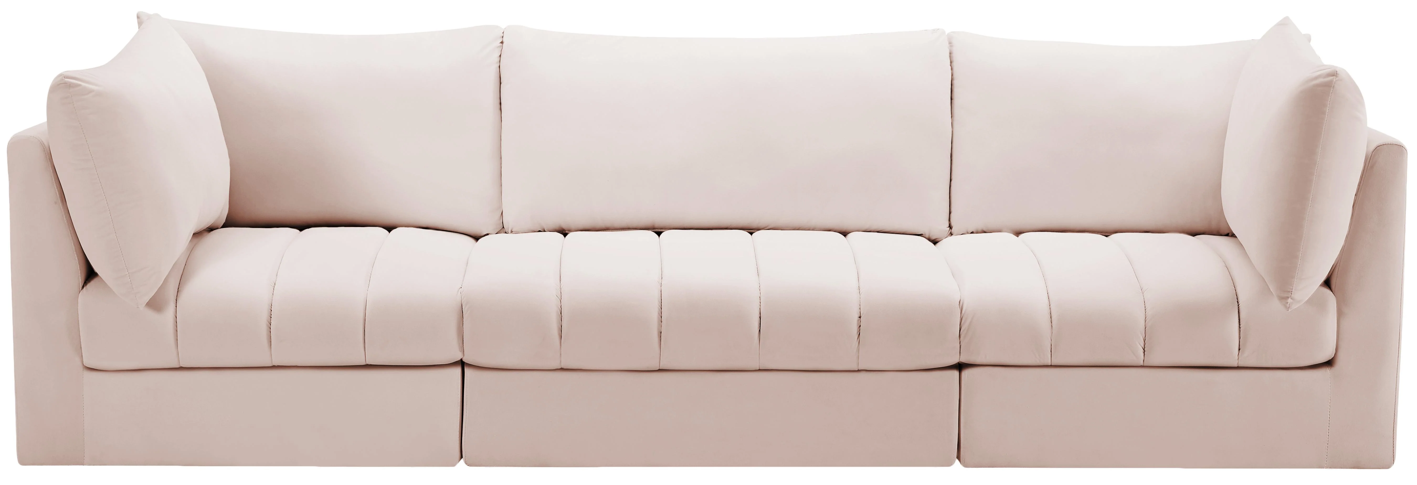 Jacob Pink Velvet Modular Sofa - Image 4