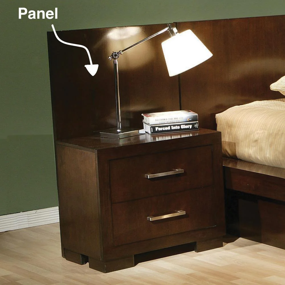 Jessica Nightstand Panels Cappuccino (Set of 2) - Image 2
