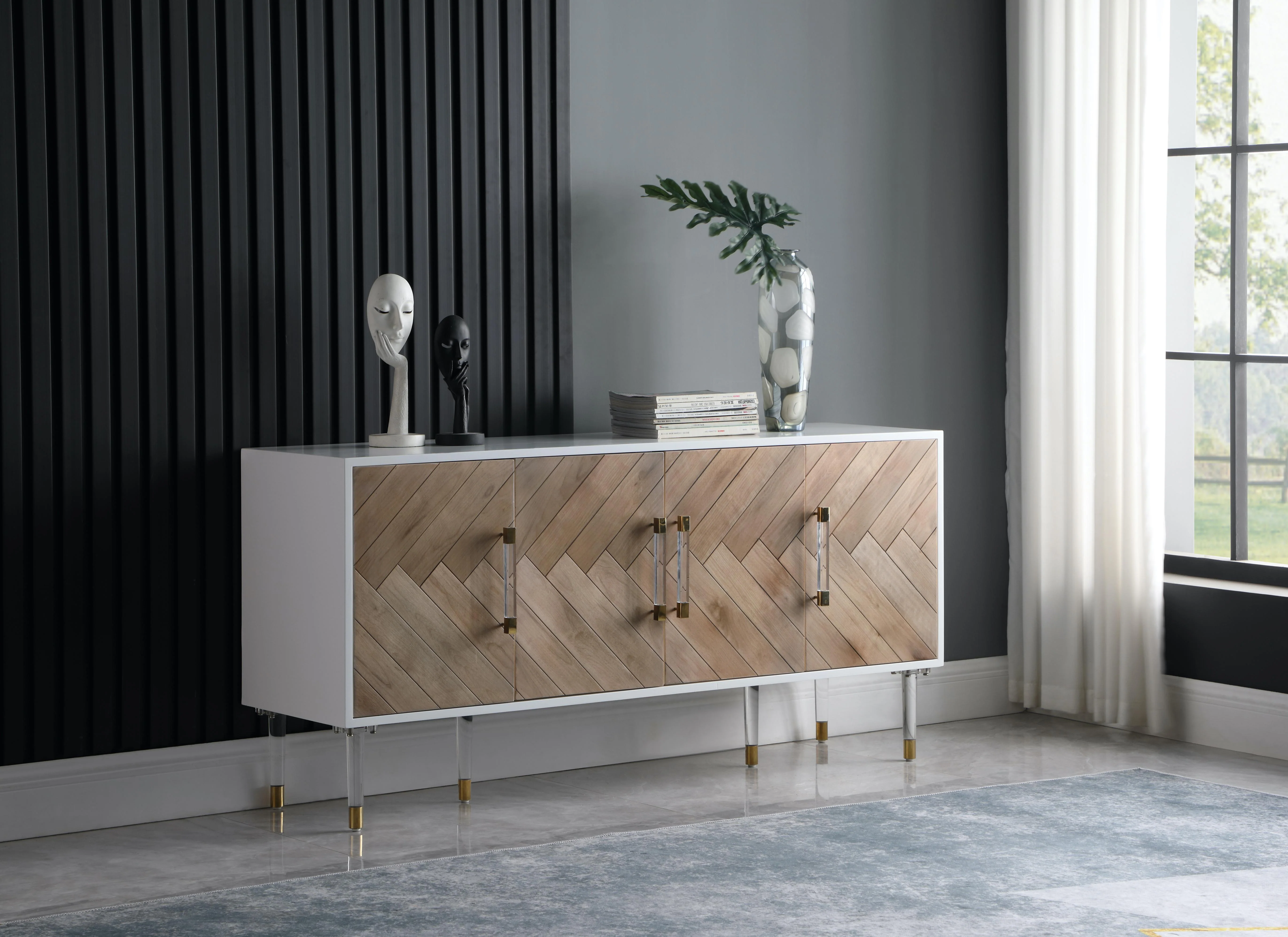 Jive White Lacquer Sideboard/Buffet - Image 2