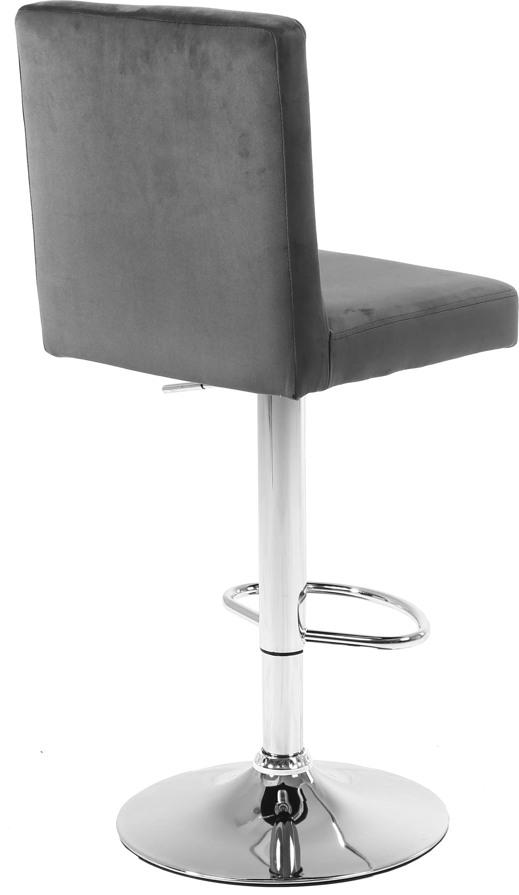 Joel Grey Velvet Adjustable Stool - Image 2