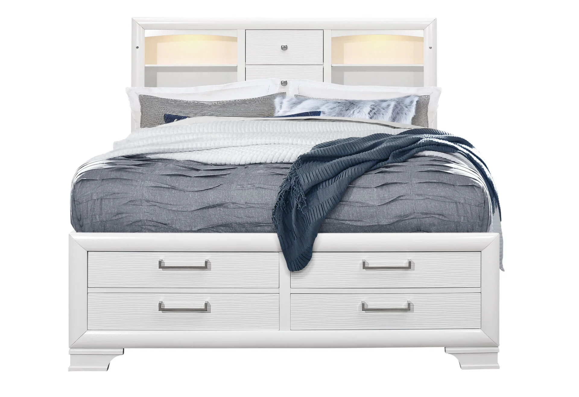 Jordyn White Bed - Image 3