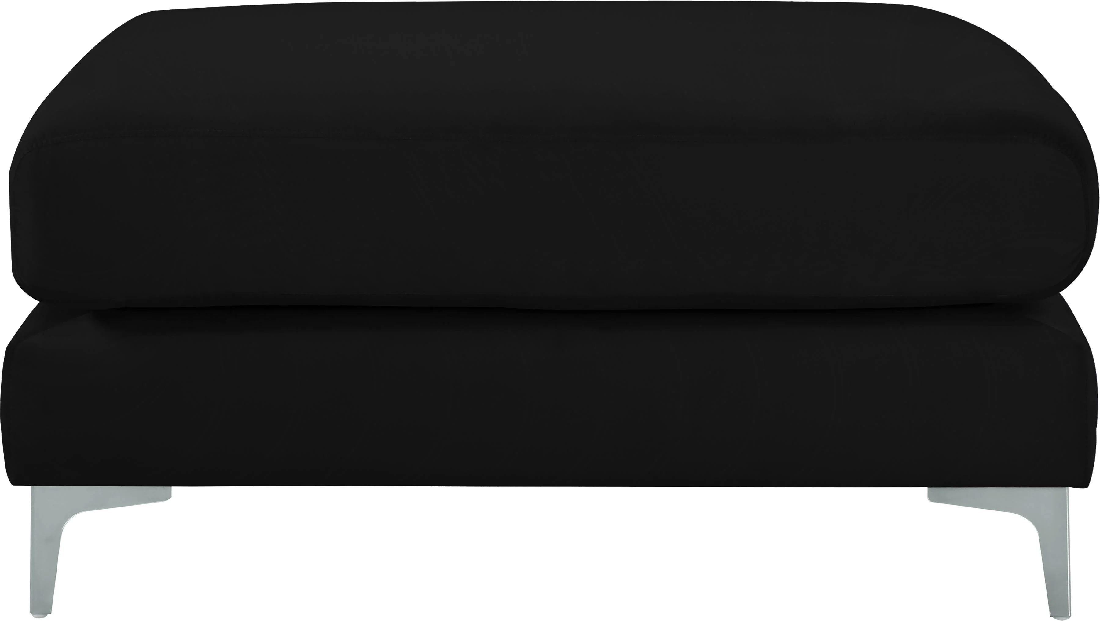 Julia Black Velvet Modular Ottoman - Image 6