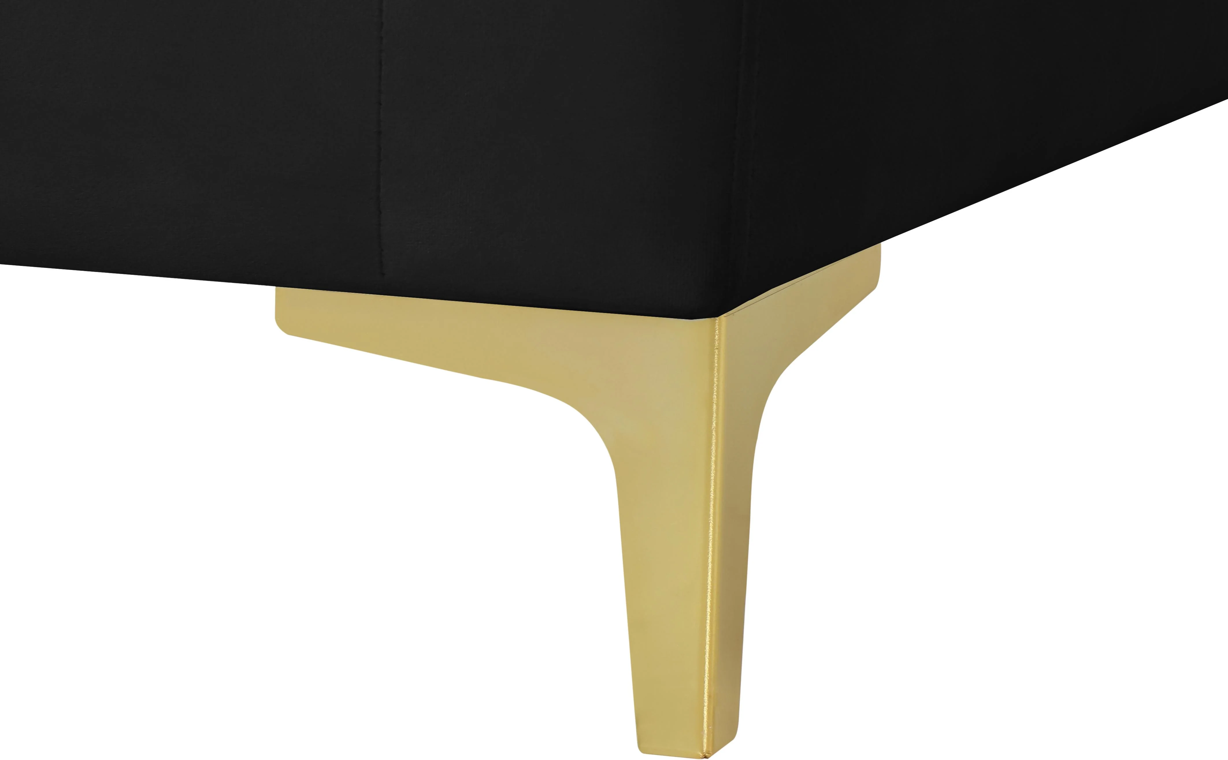 Julia Black Velvet Modular Ottoman - Image 7