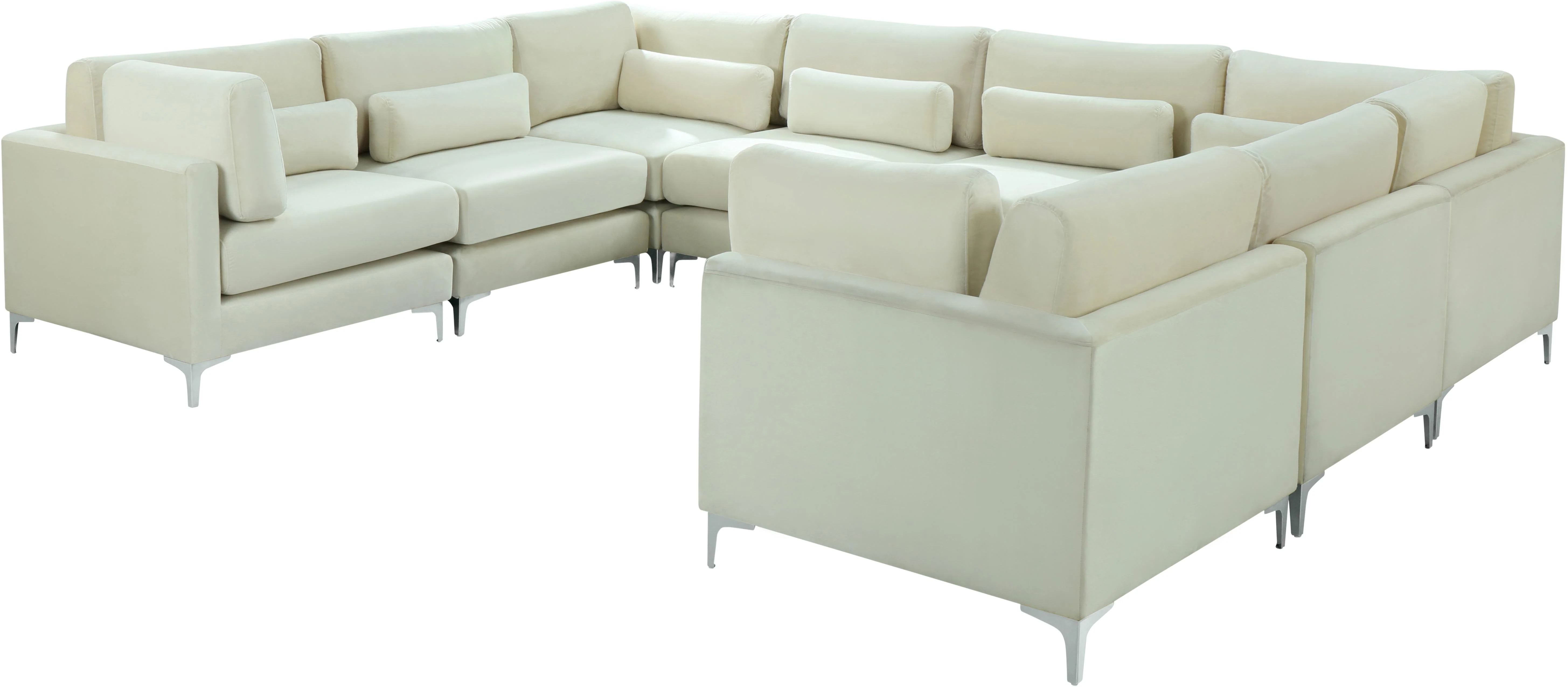 Julia Cream Velvet Modular Sectional (8 Boxes) - Image 4