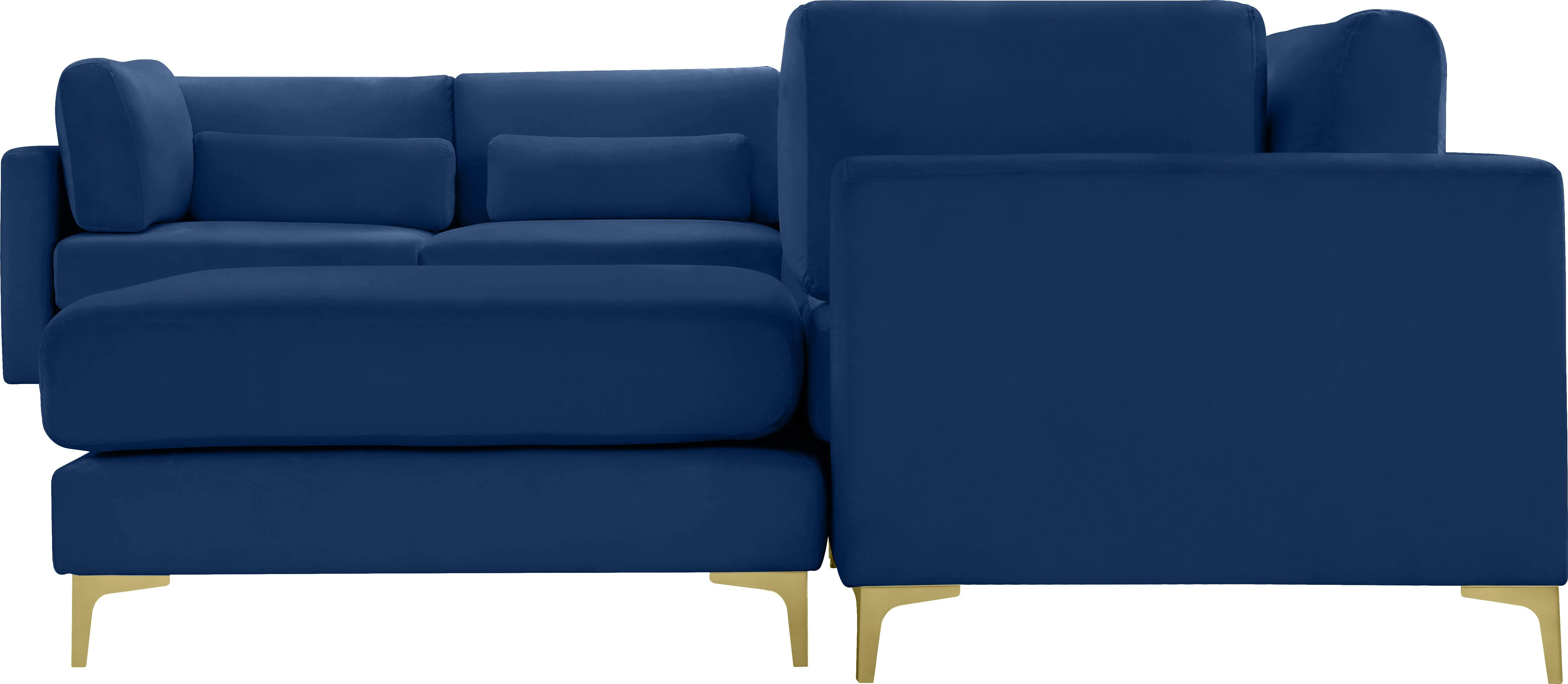 Julia Navy Velvet Modular Sectional (7 Boxes) - Image 3