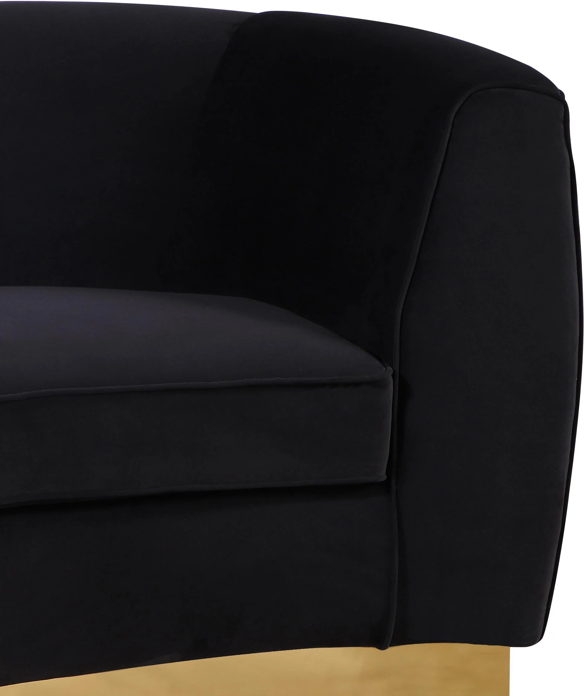 Julian Black Velvet Chair - Image 5