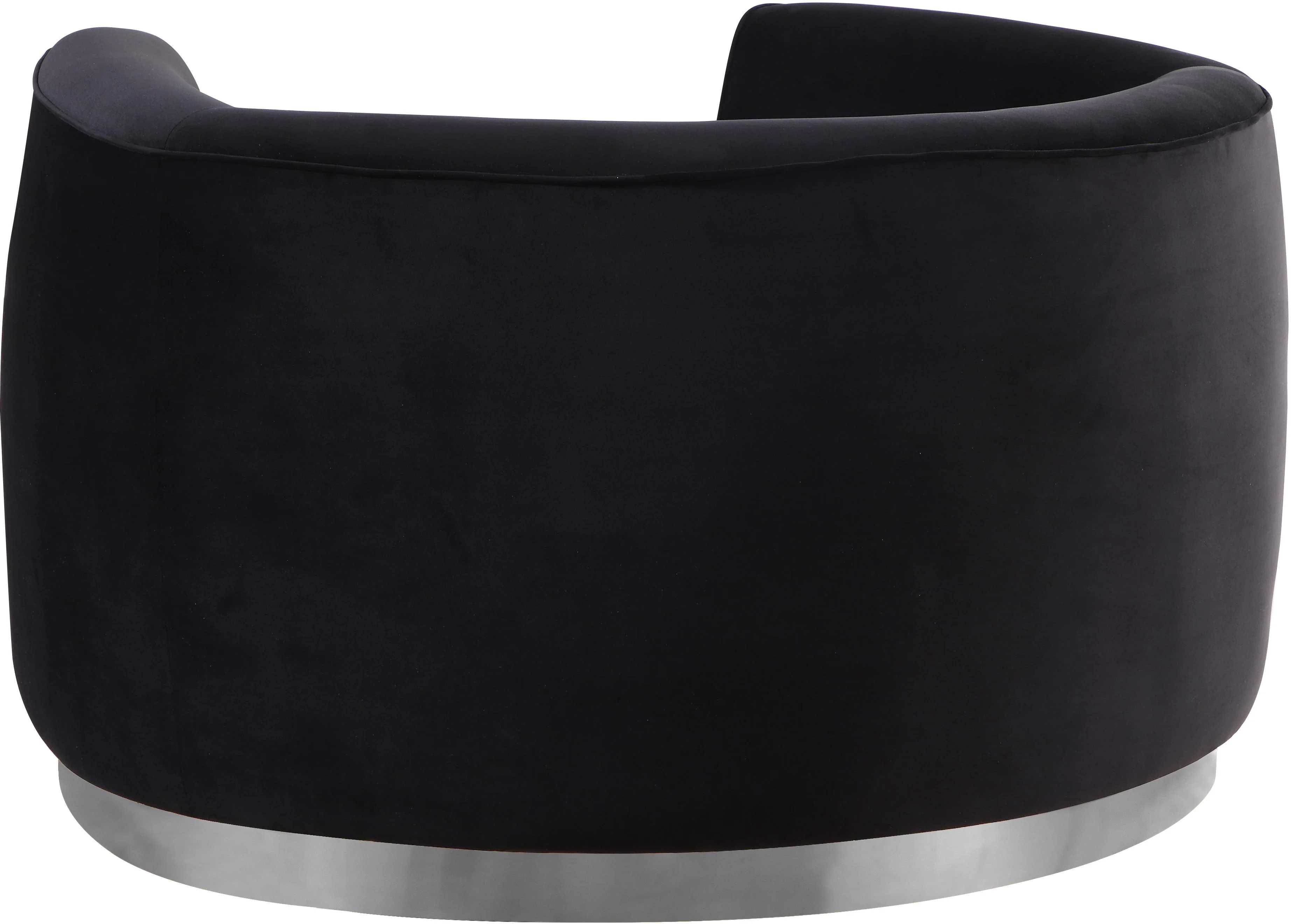 Julian Black Velvet Chair - Image 8