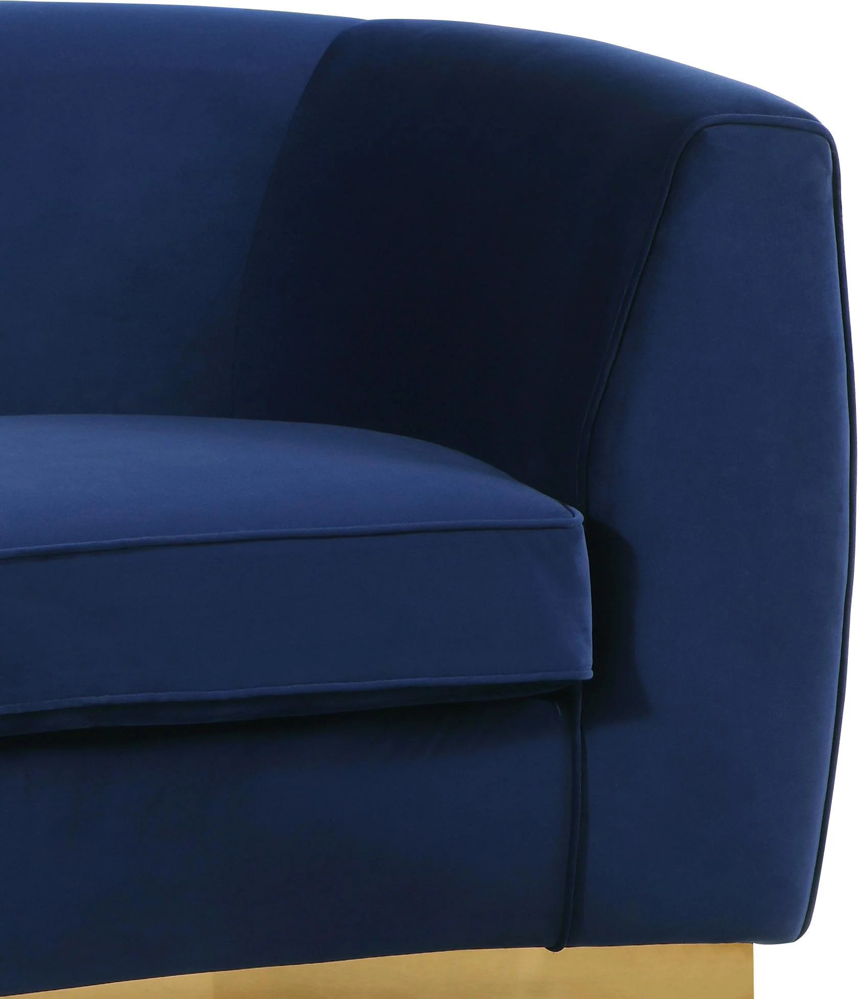 Julian Navy Velvet Chair - Image 5