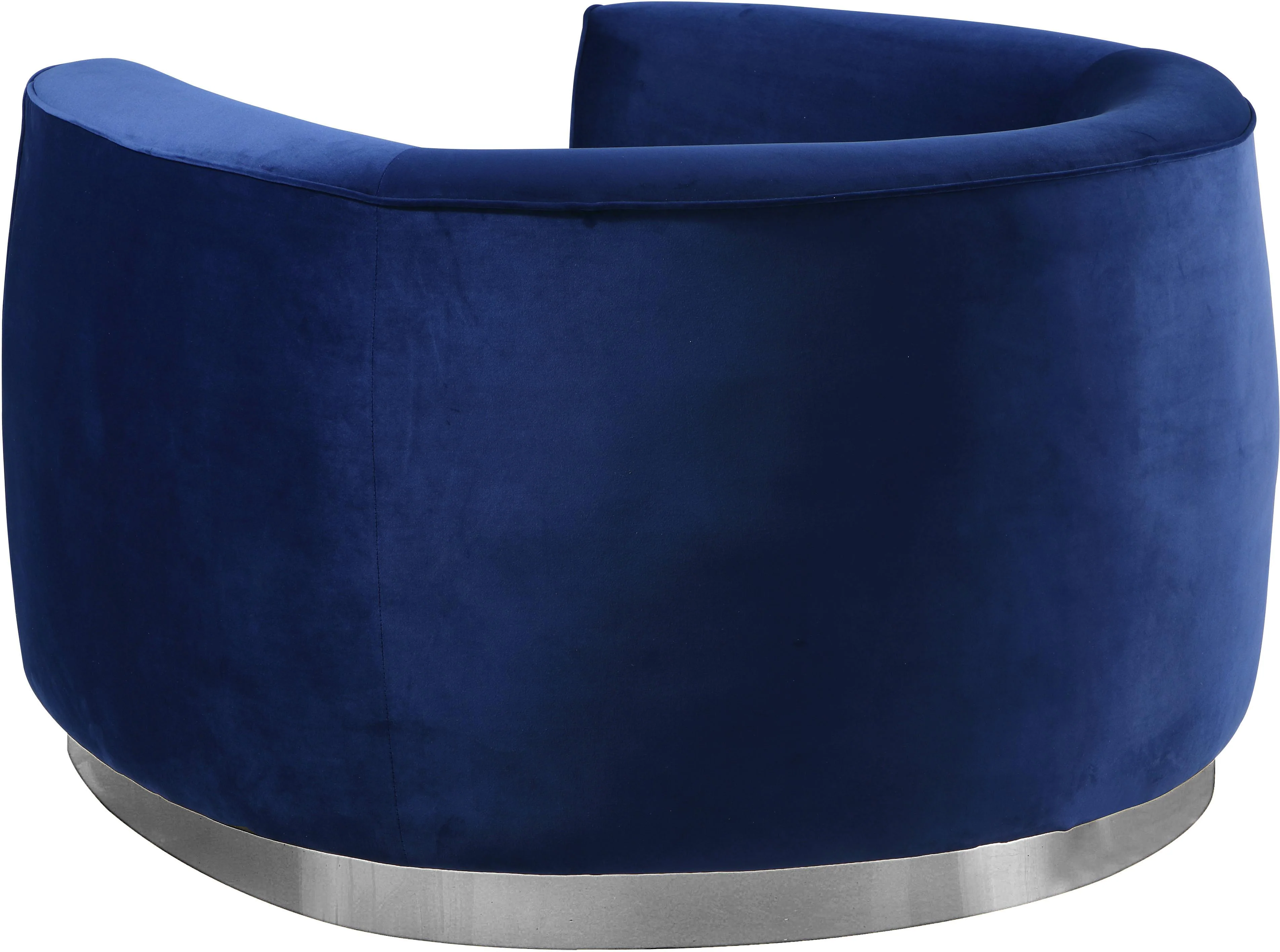 Julian Navy Velvet Chair - Image 9