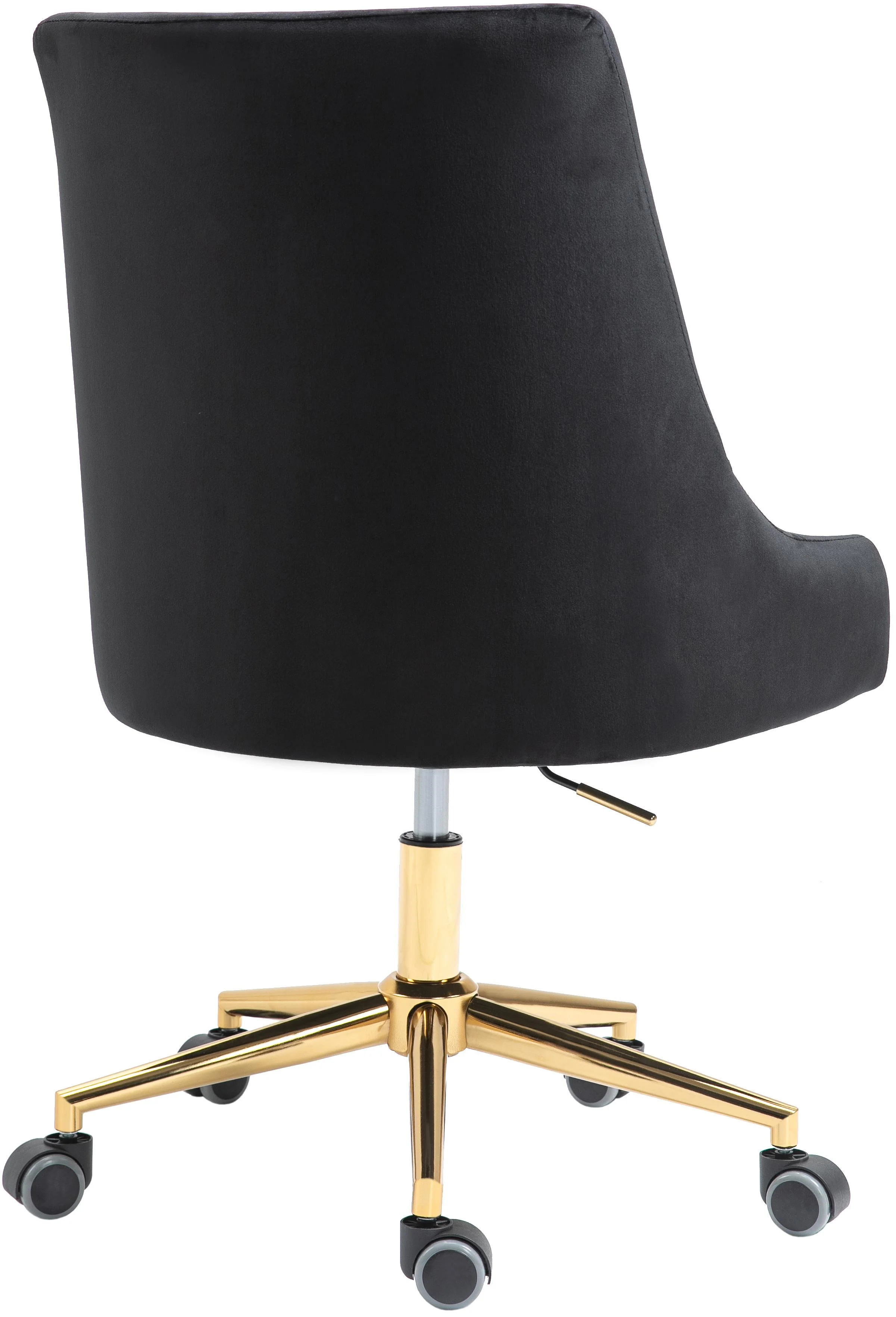 Karina Black Velvet Office Chair - Image 6