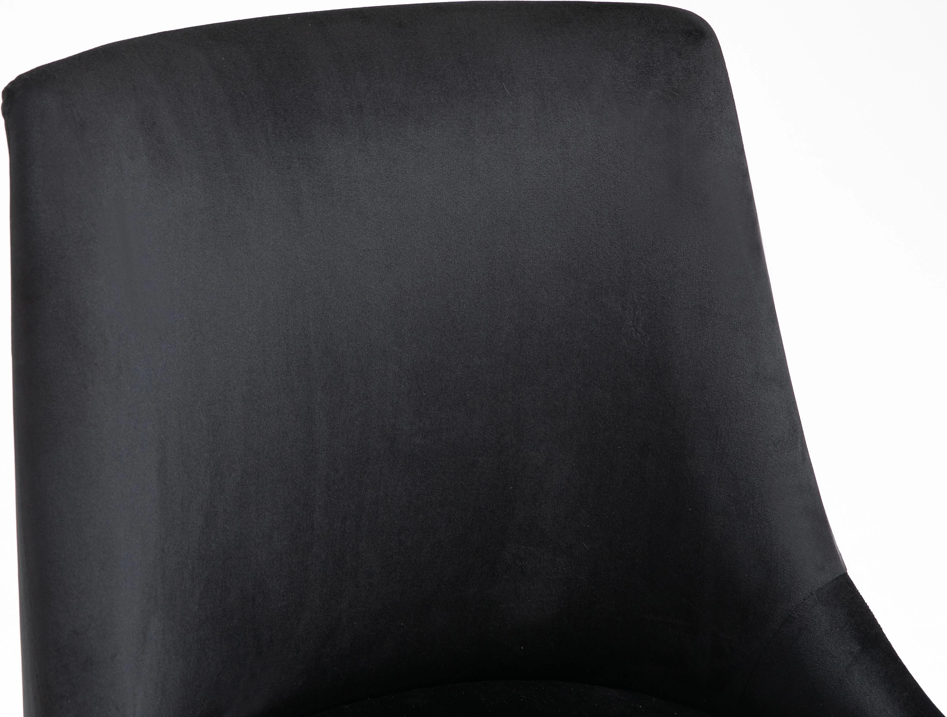 Karina Black Velvet Office Chair - Image 7