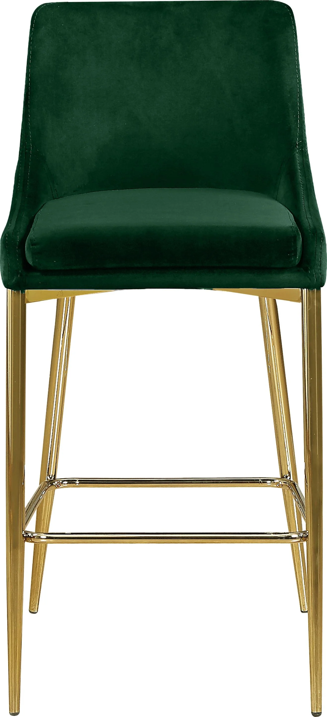 Karina Green Velvet Stool - Image 4