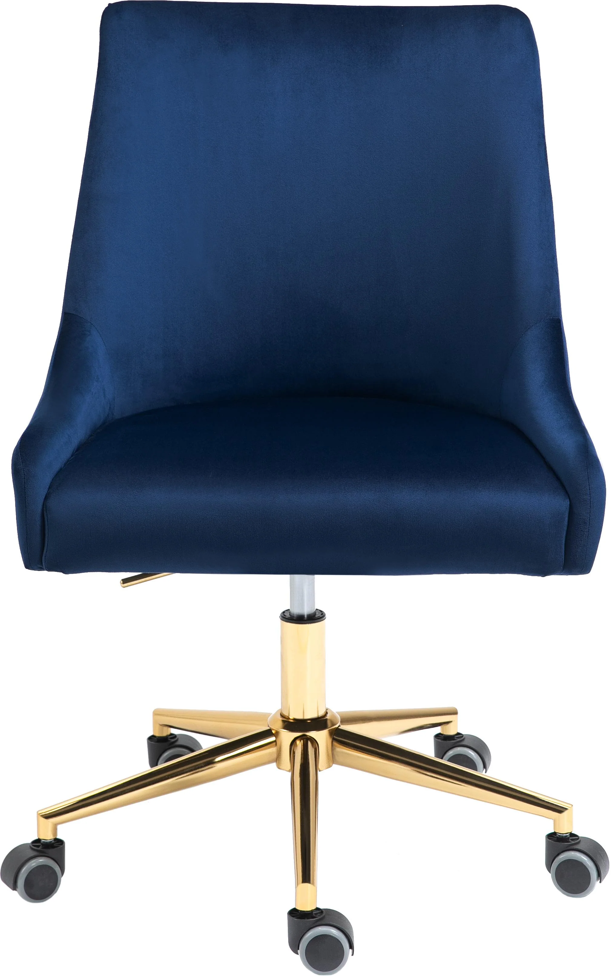 Karina Navy Velvet Office Chair - Image 4