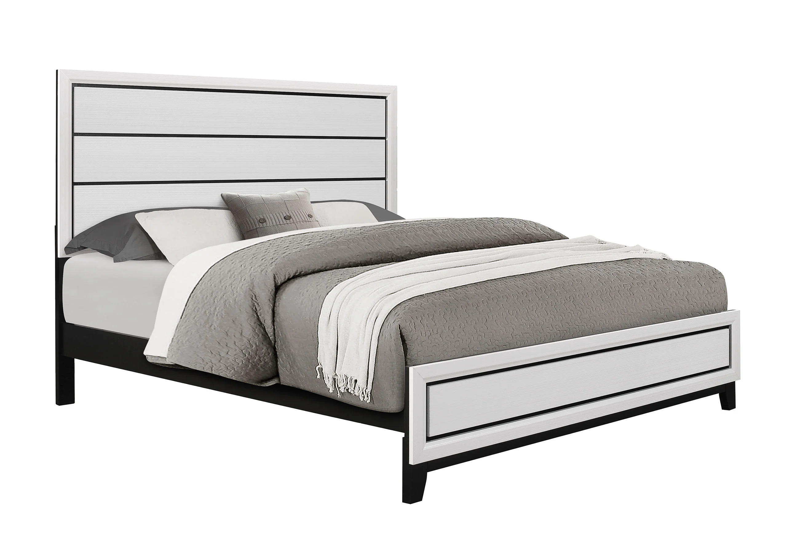 KATE WHITE KING BED, DRESSER, MIRROR AND NIGHTSTAND - Image 3