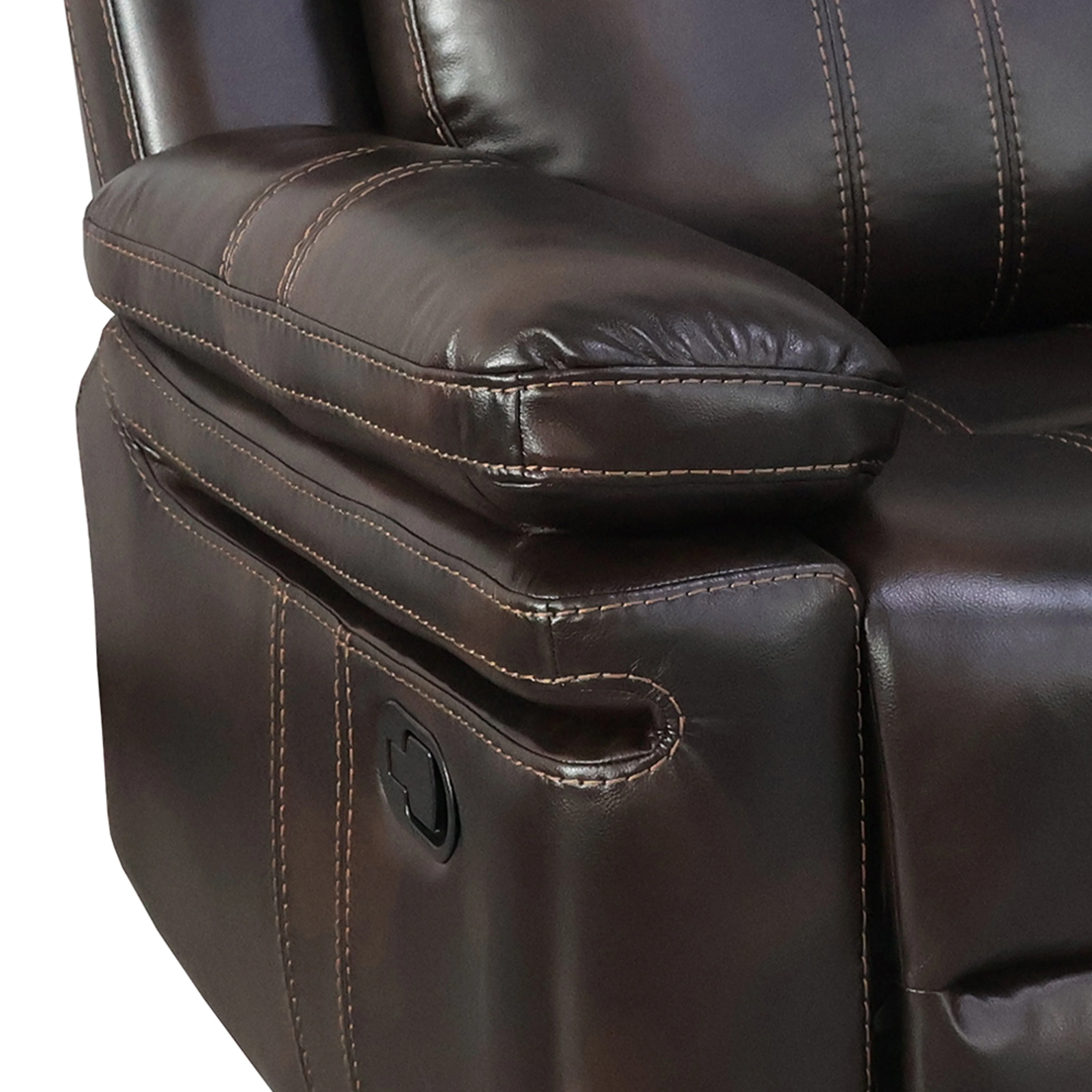 Kellen Glider Recliner-Brown - Image 4