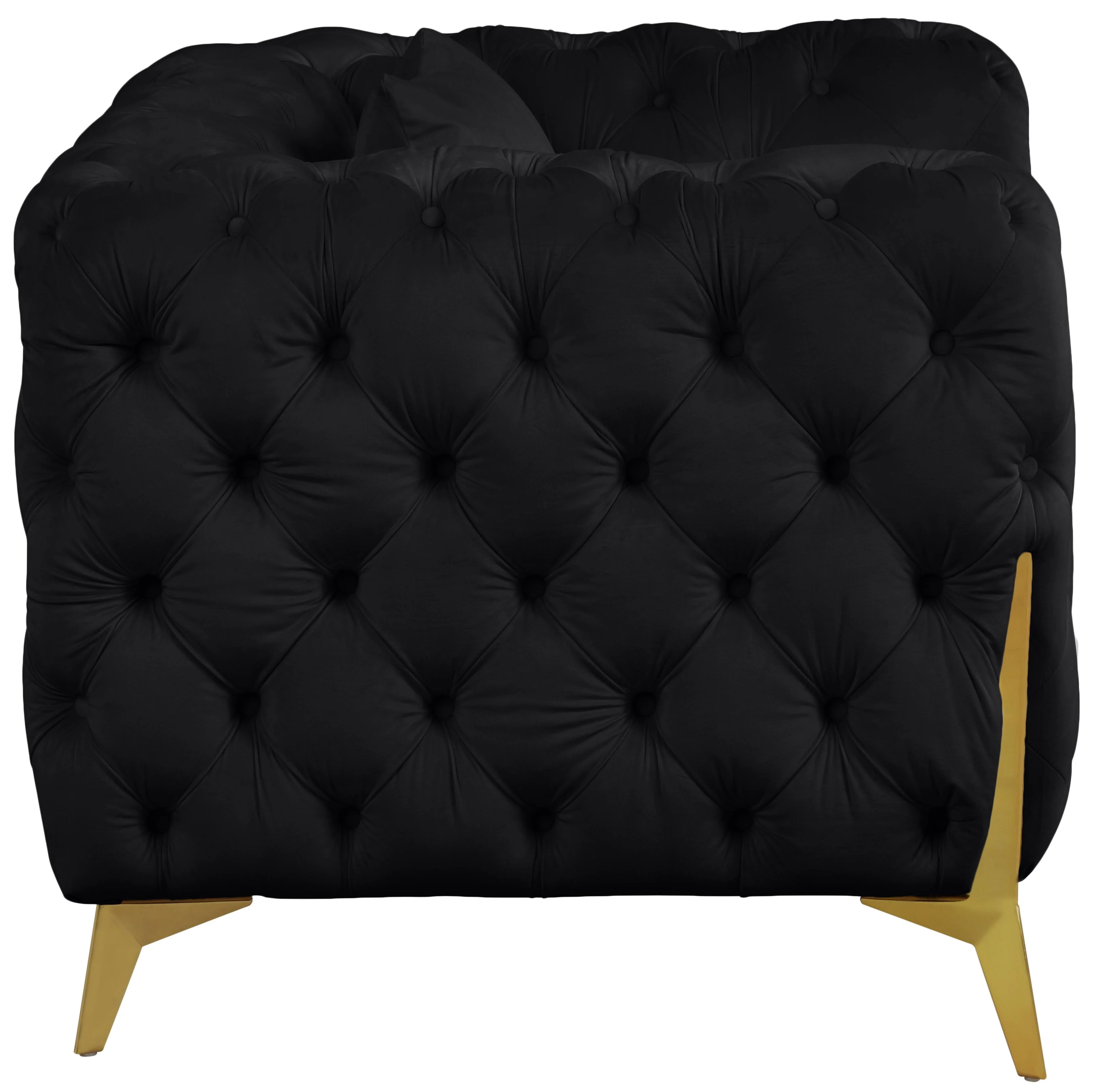 Kingdom Black Velvet Chair - Image 4