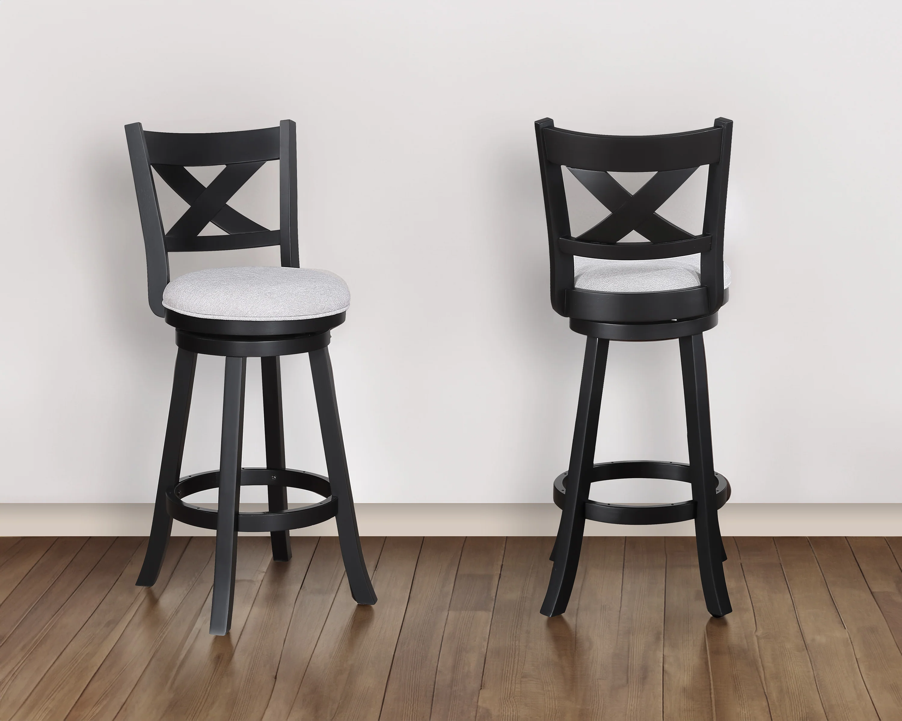 Kipper Swivel Bar Stool Dove Knockdown