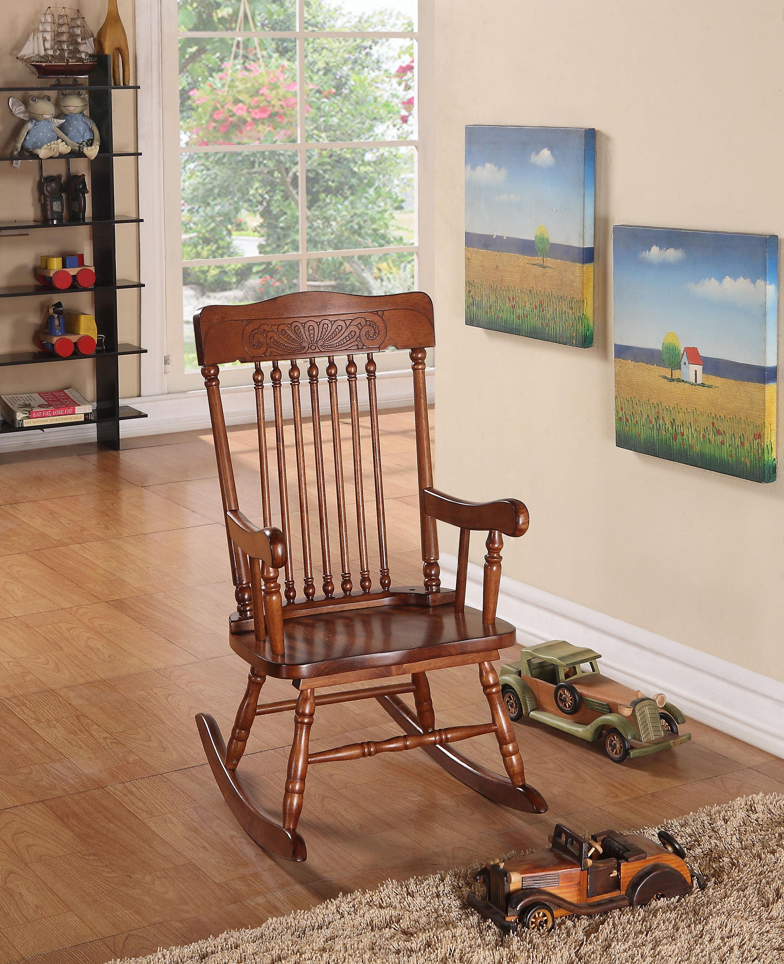 Kloris Tobacco Youth Rocking Chair - Image 2