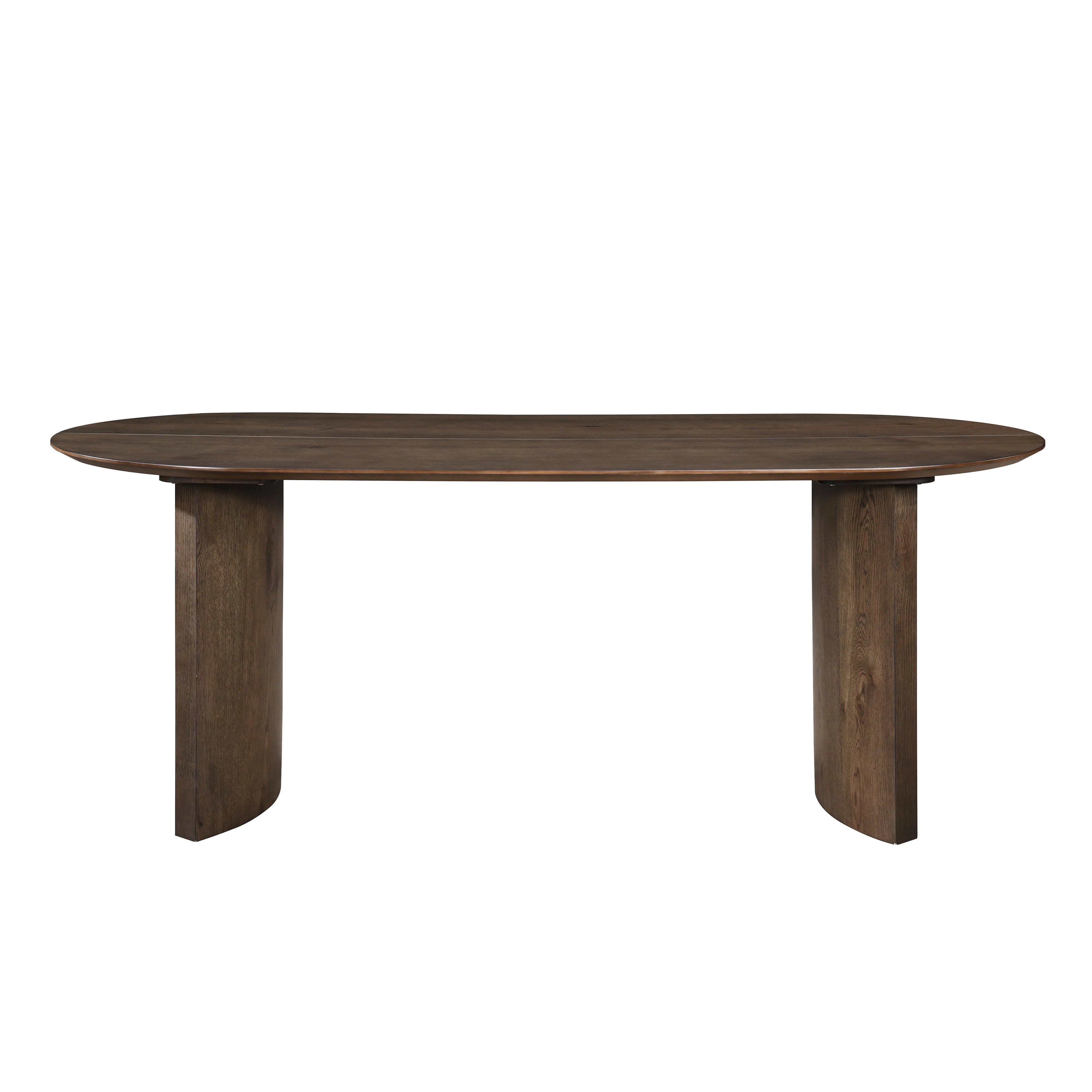 Kody 79" Oval Dining Table Top-Dk Walnut - Image 4