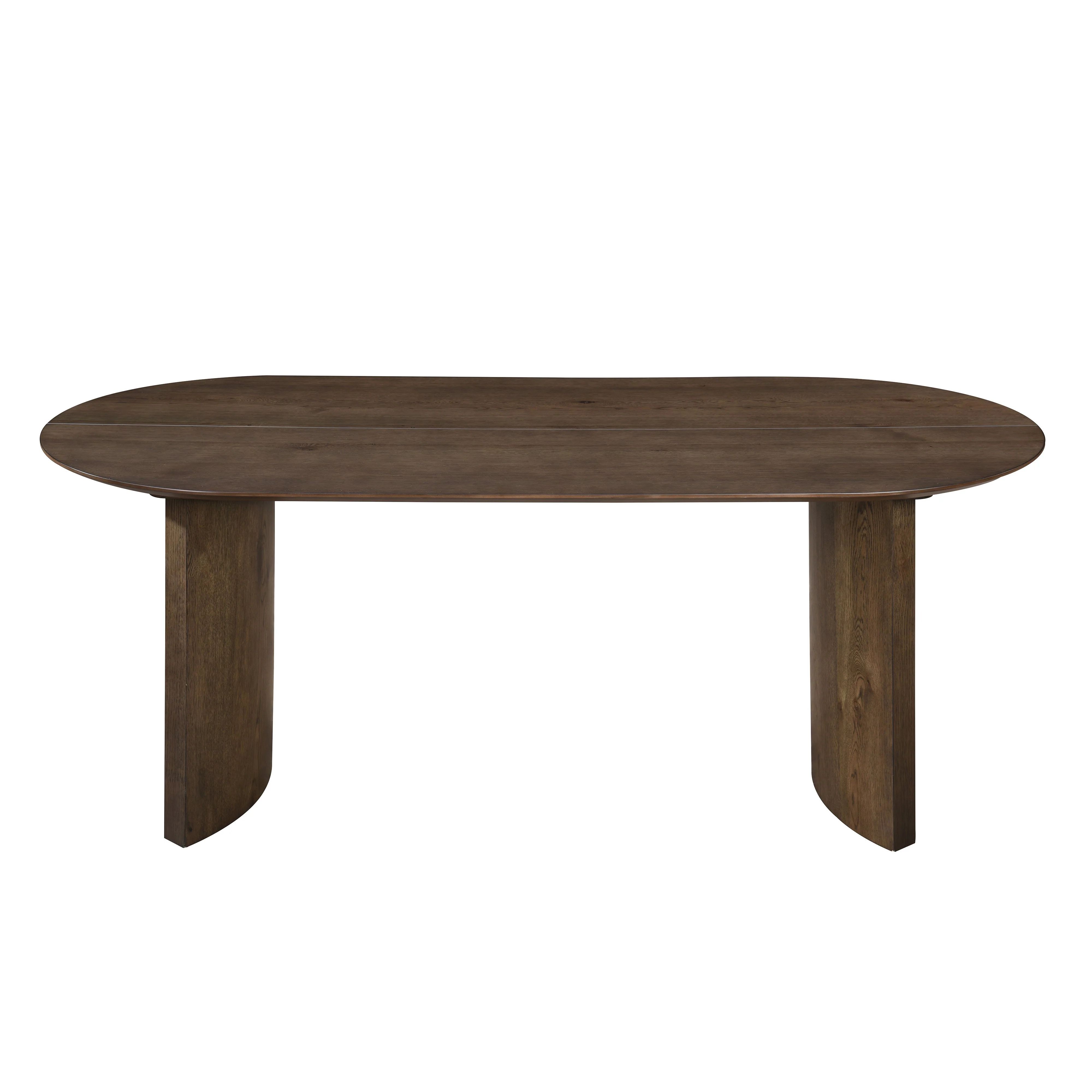 Kody 79" Oval Dining Table Top-Dk Walnut - Image 6