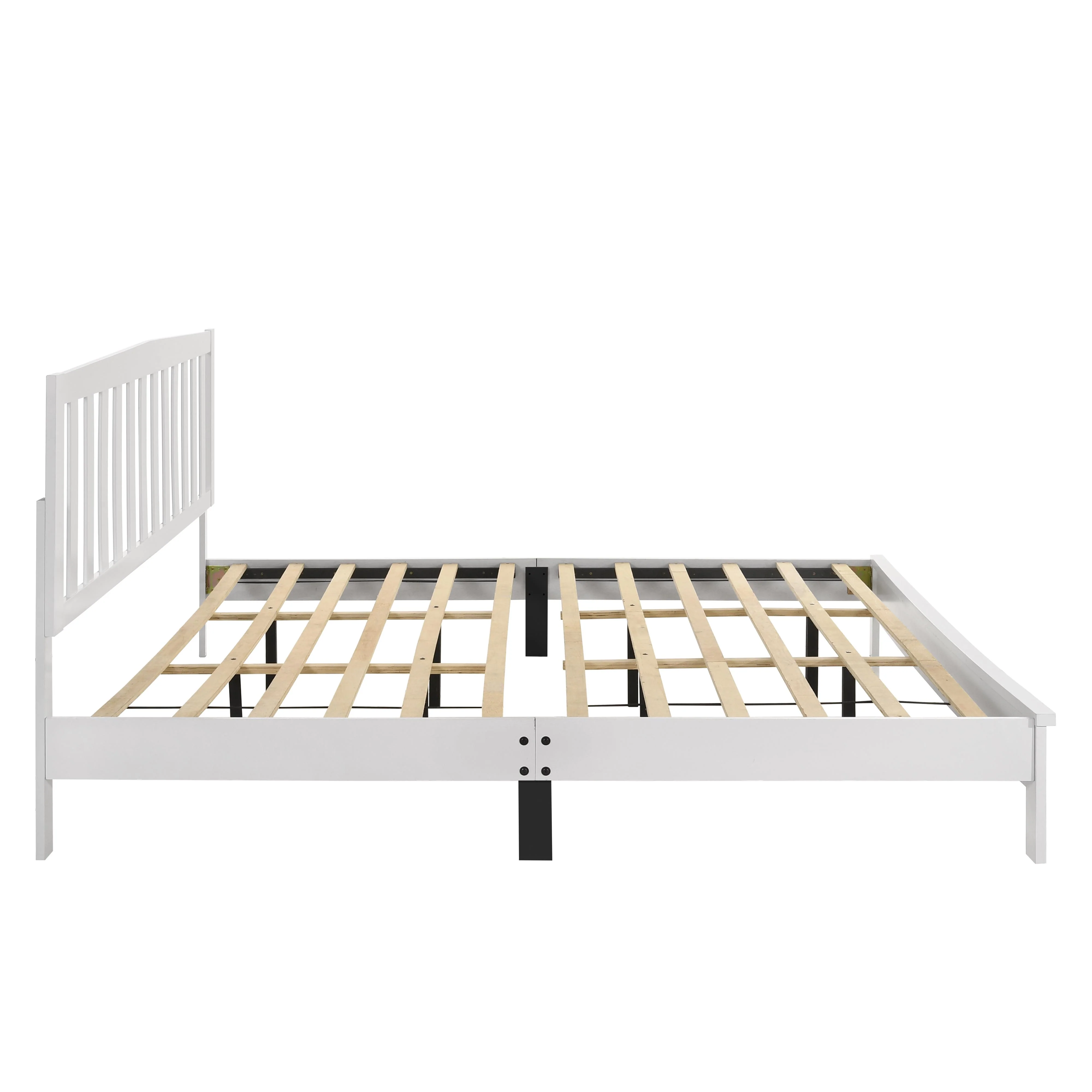 LEO 5/0 Q SLAT BED-HB/FB/RAILS-WHITE - Image 3