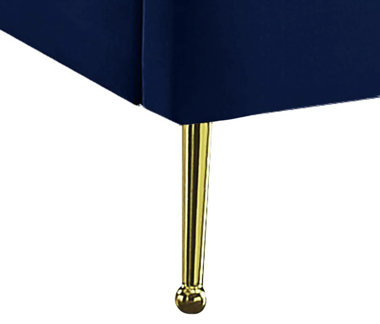 Lily Navy Velvet Full Bed - Image 5
