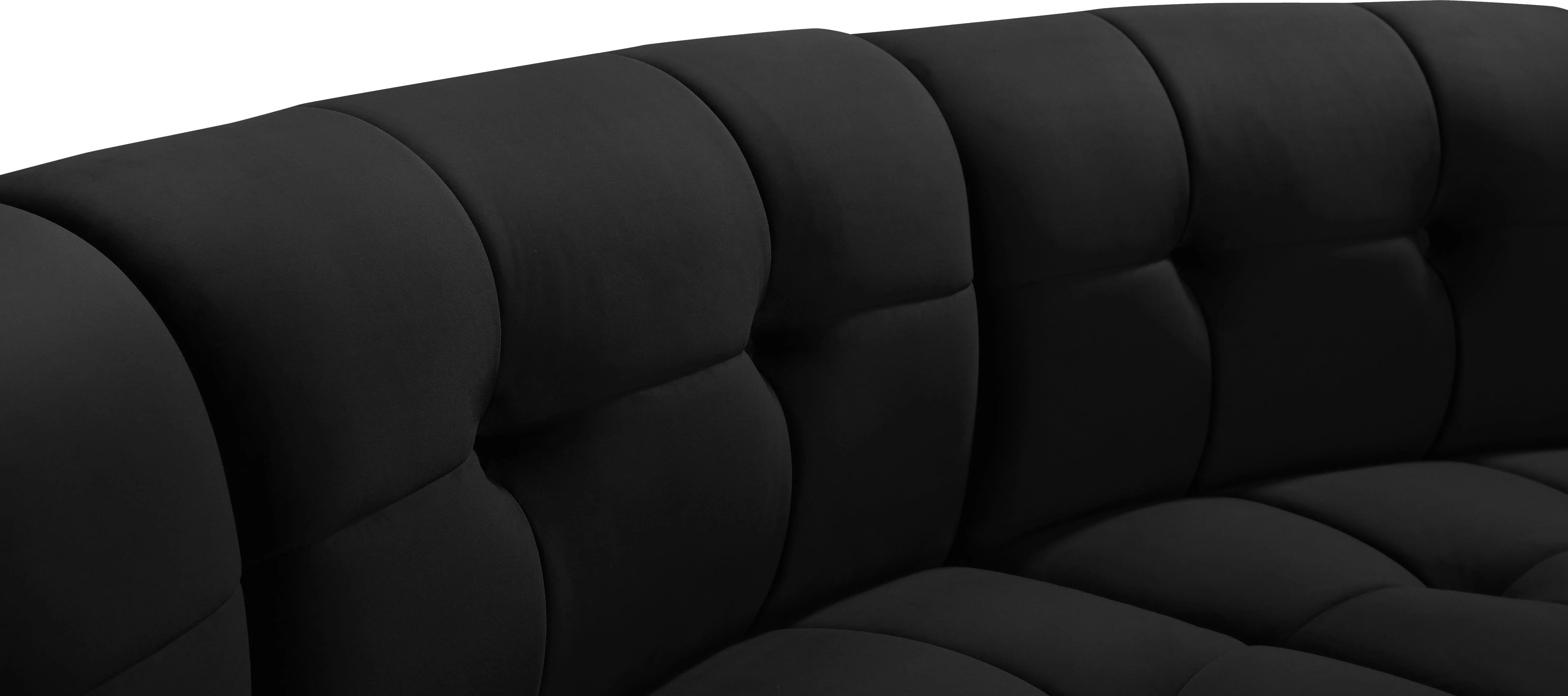 Limitless Black Velvet 11pc. Modular Sectional - Image 6