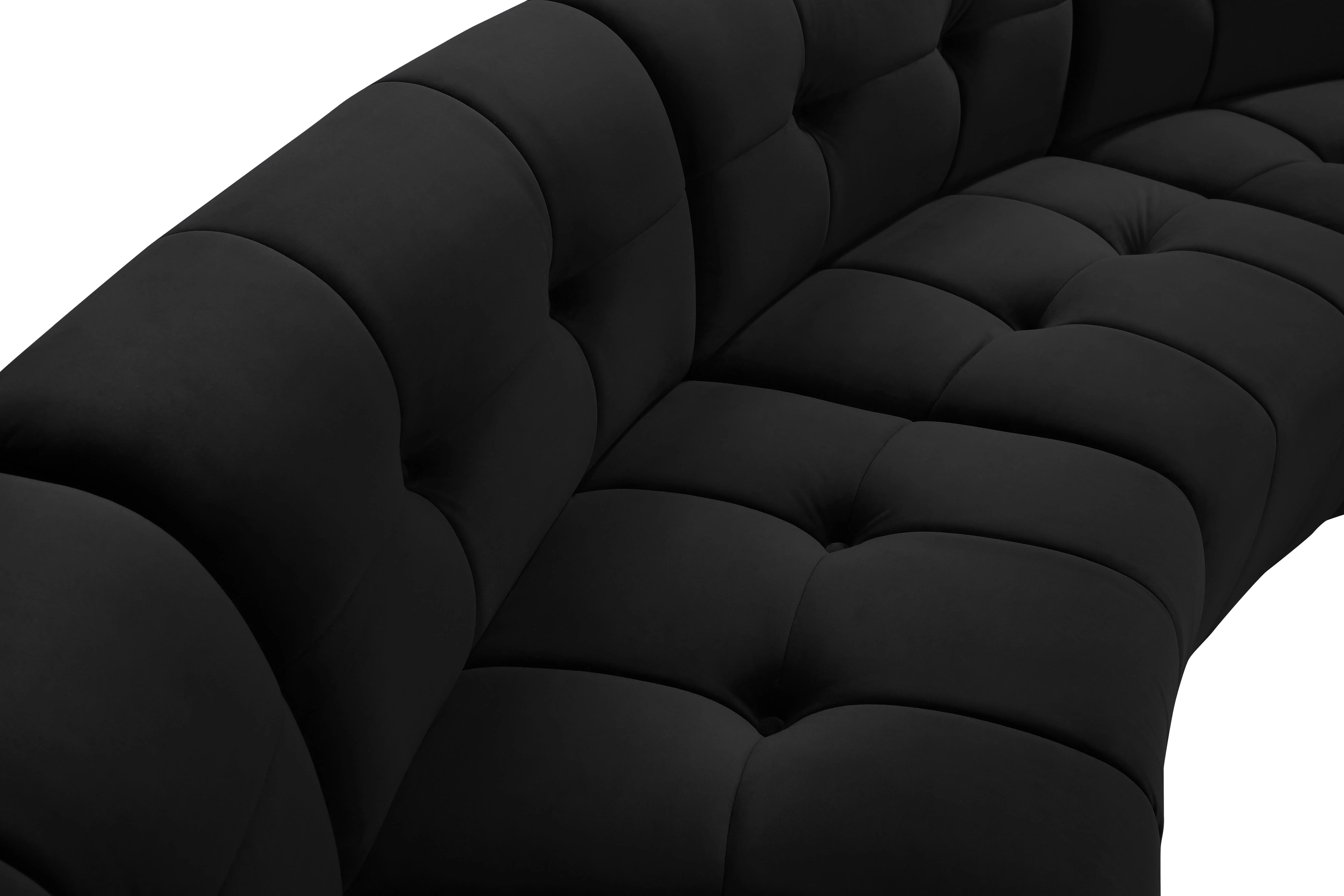 Limitless Black Velvet 12pc. Modular Sectional - Image 7