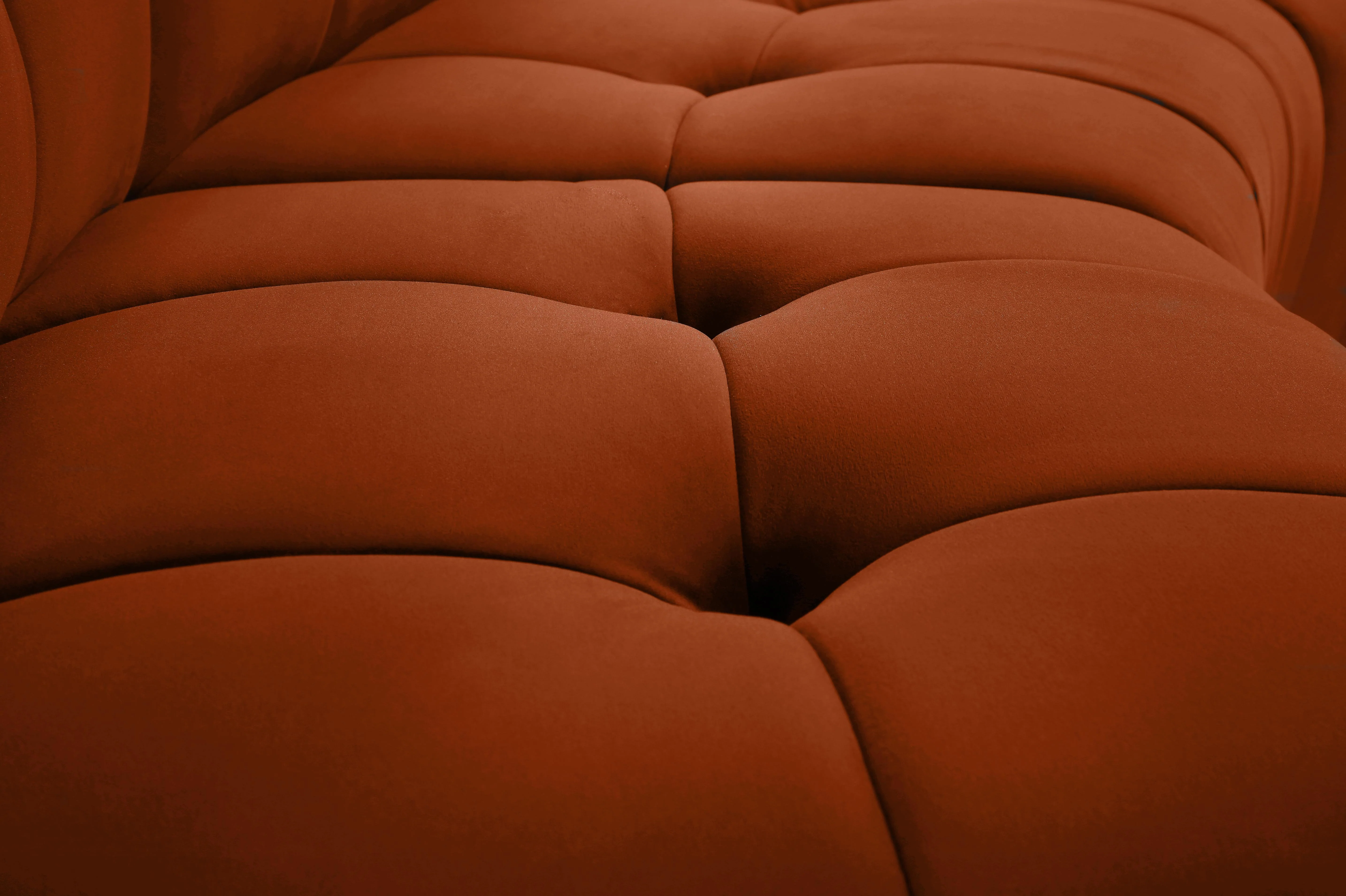 Limitless Cognac Velvet 14pc. Modular Sectional - Image 7