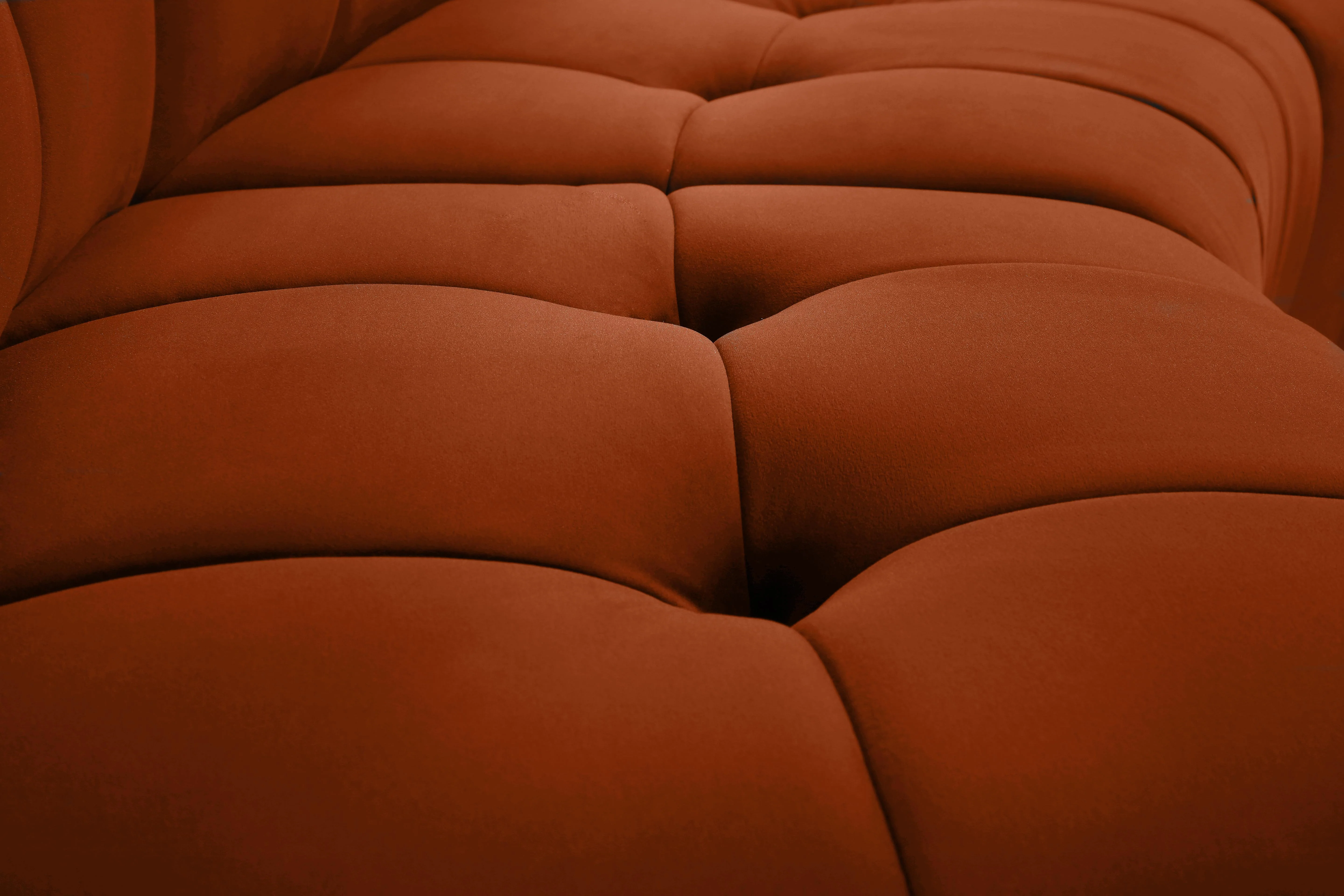 Limitless Cognac Velvet 3pc. Modular Sectional - Image 8
