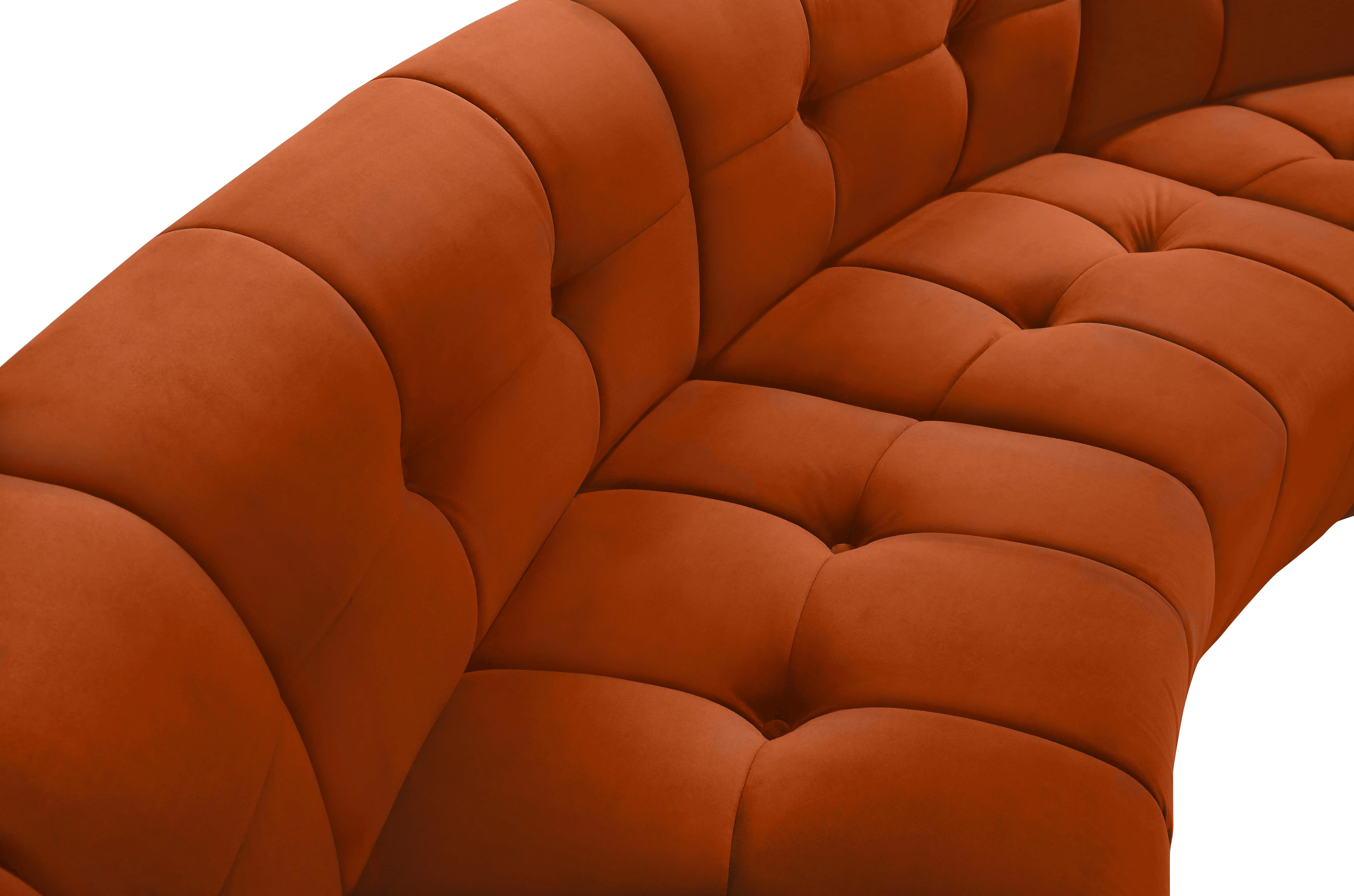 Limitless Cognac Velvet 6pc. Modular Sectional - Image 7
