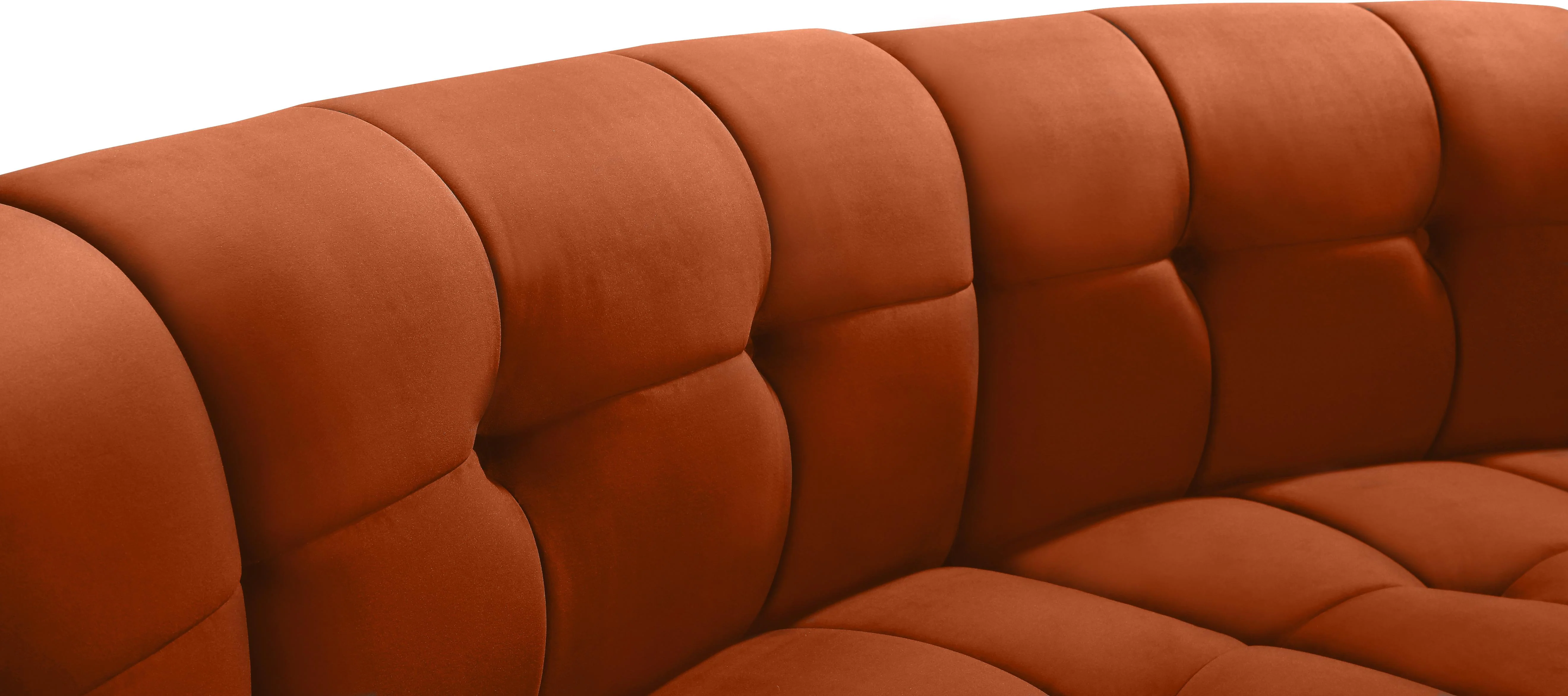 Limitless Cognac Velvet 7pc. Modular Sectional - Image 6