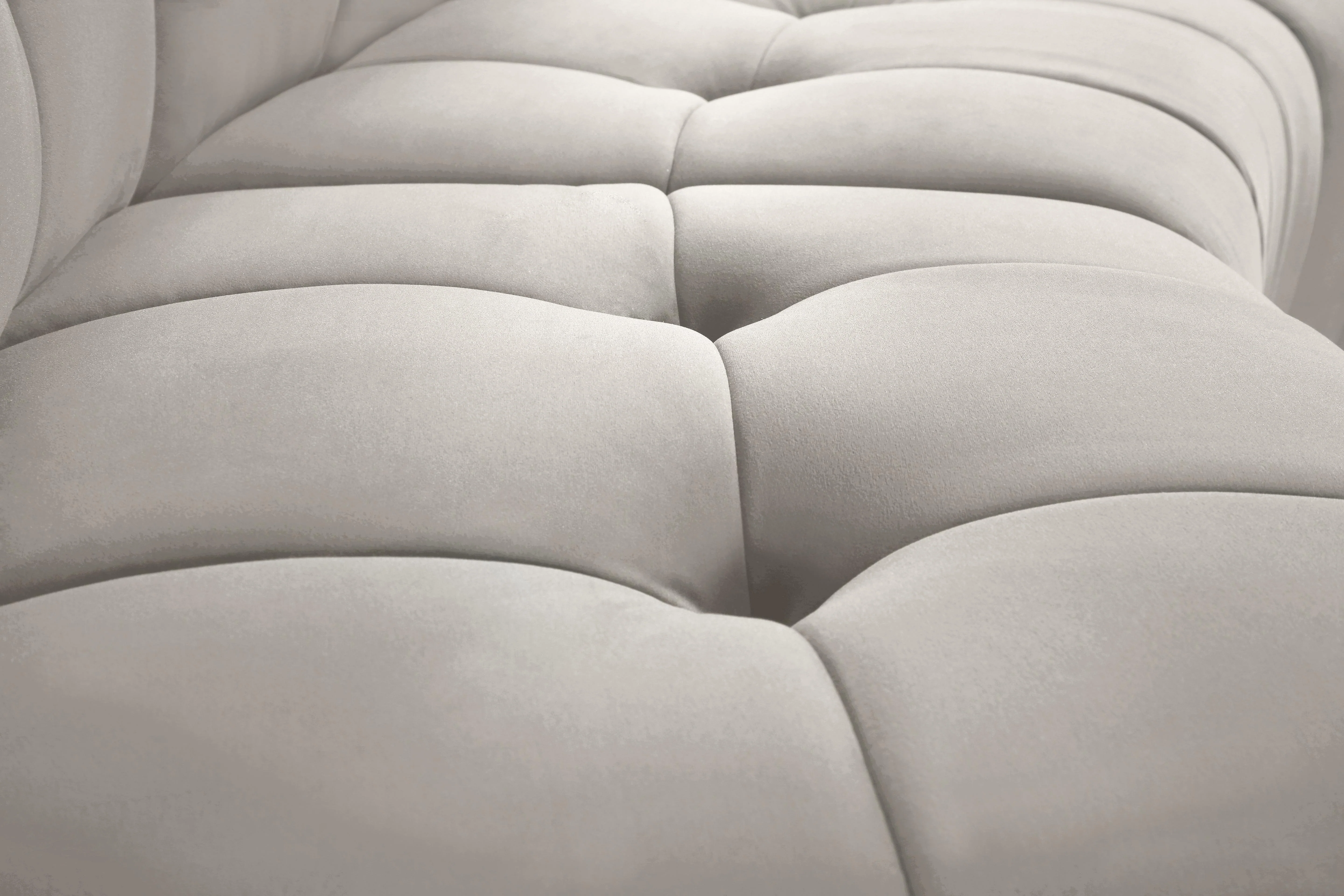 Limitless Cream Velvet 6pc. Modular Sectional - Image 8