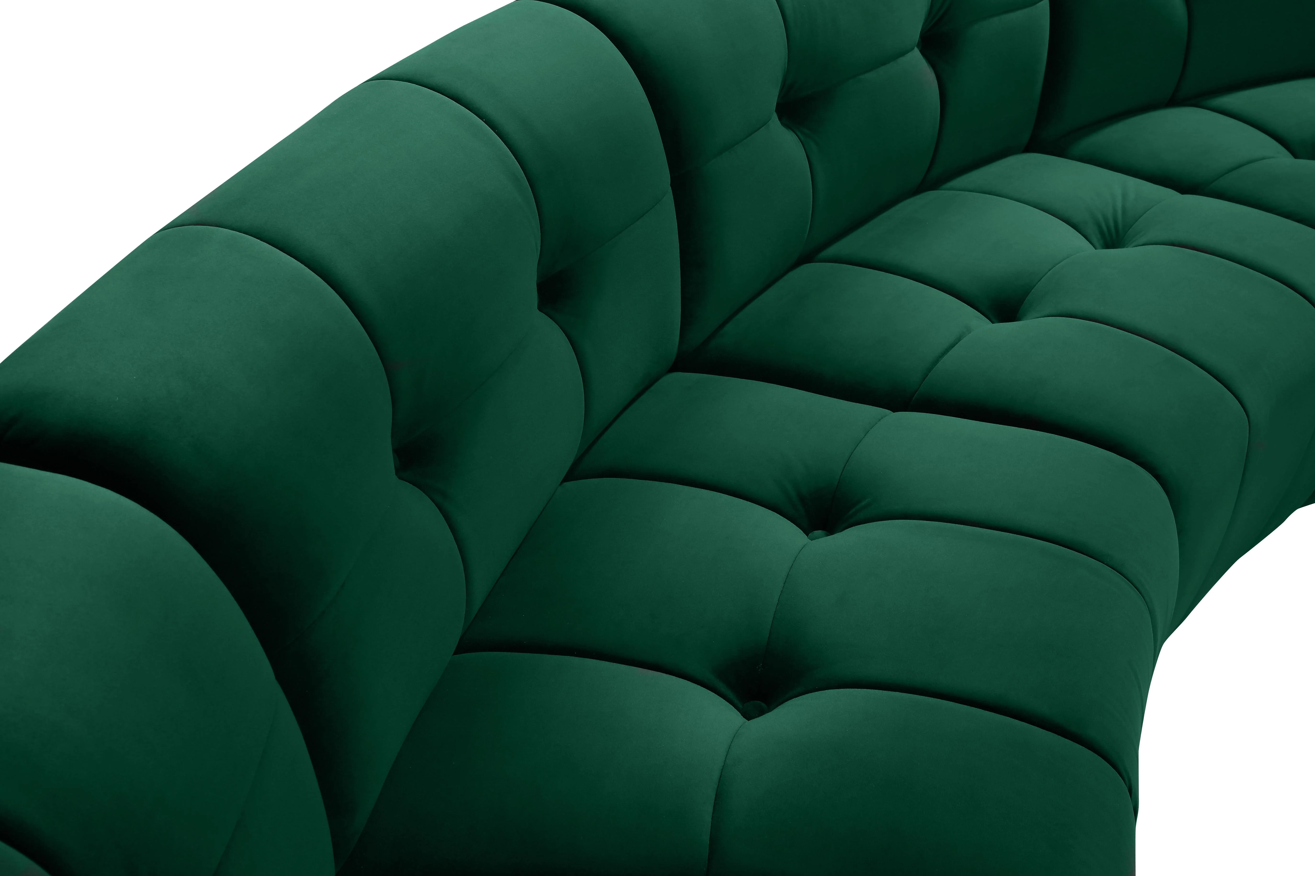 Limitless Green Velvet 10pc. Modular Sectional - Image 7