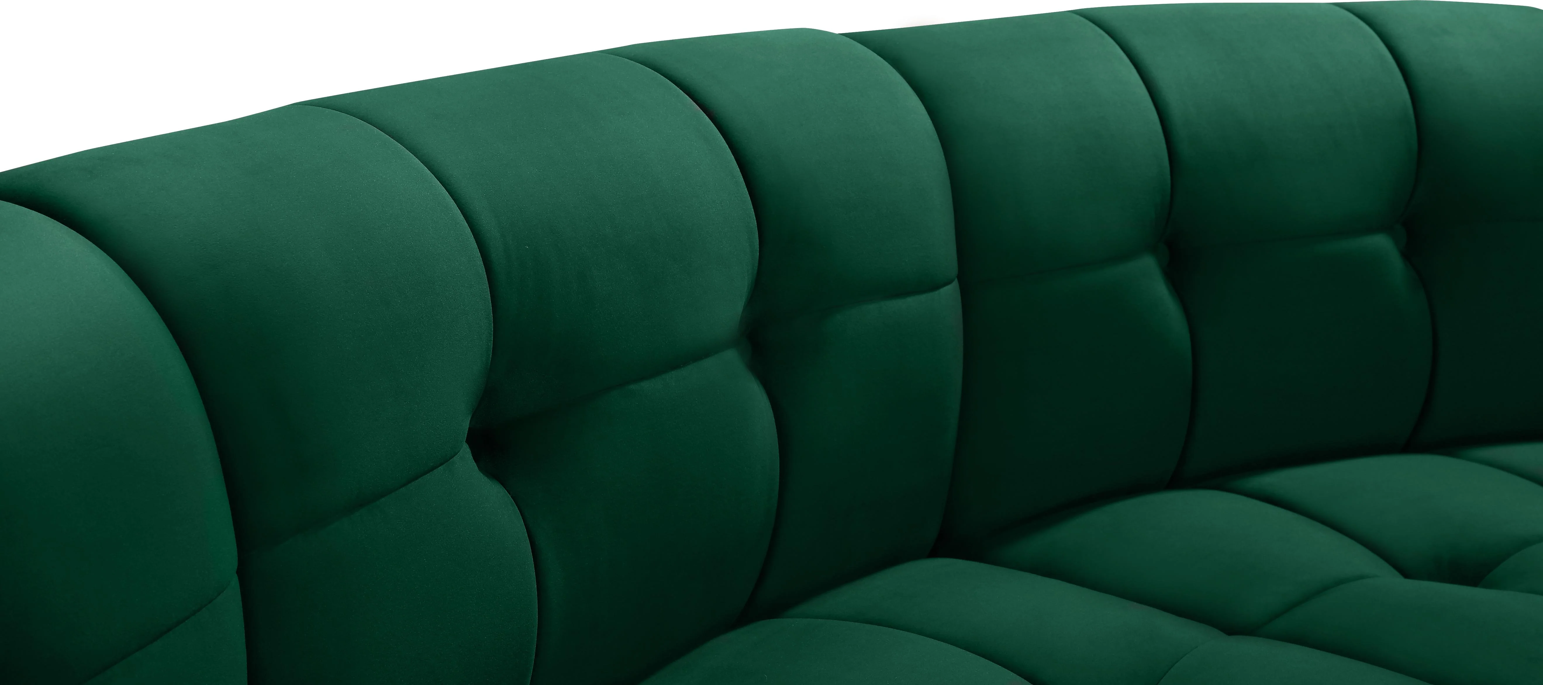 Limitless Green Velvet 13pc. Modular Sectional - Image 6