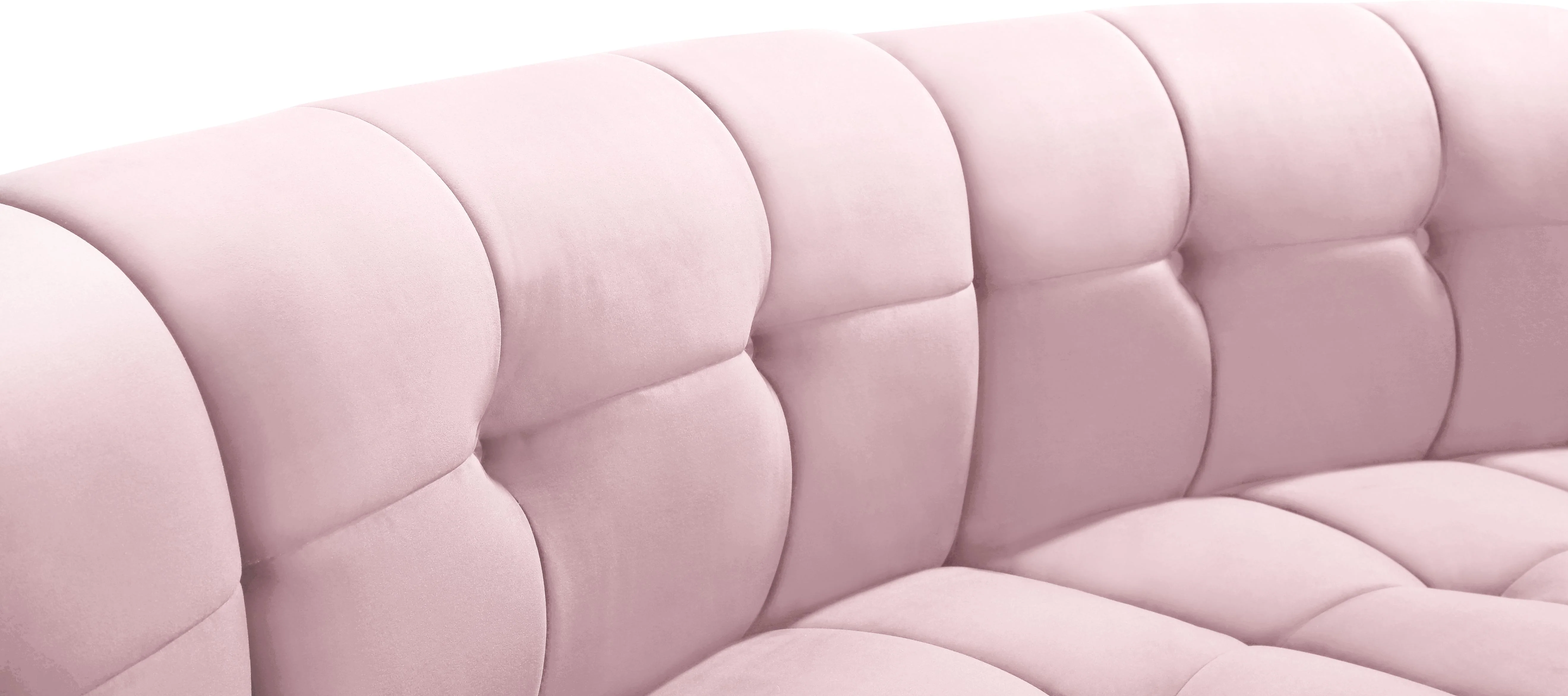 Limitless Pink Velvet 14pc. Modular Sectional - Image 5
