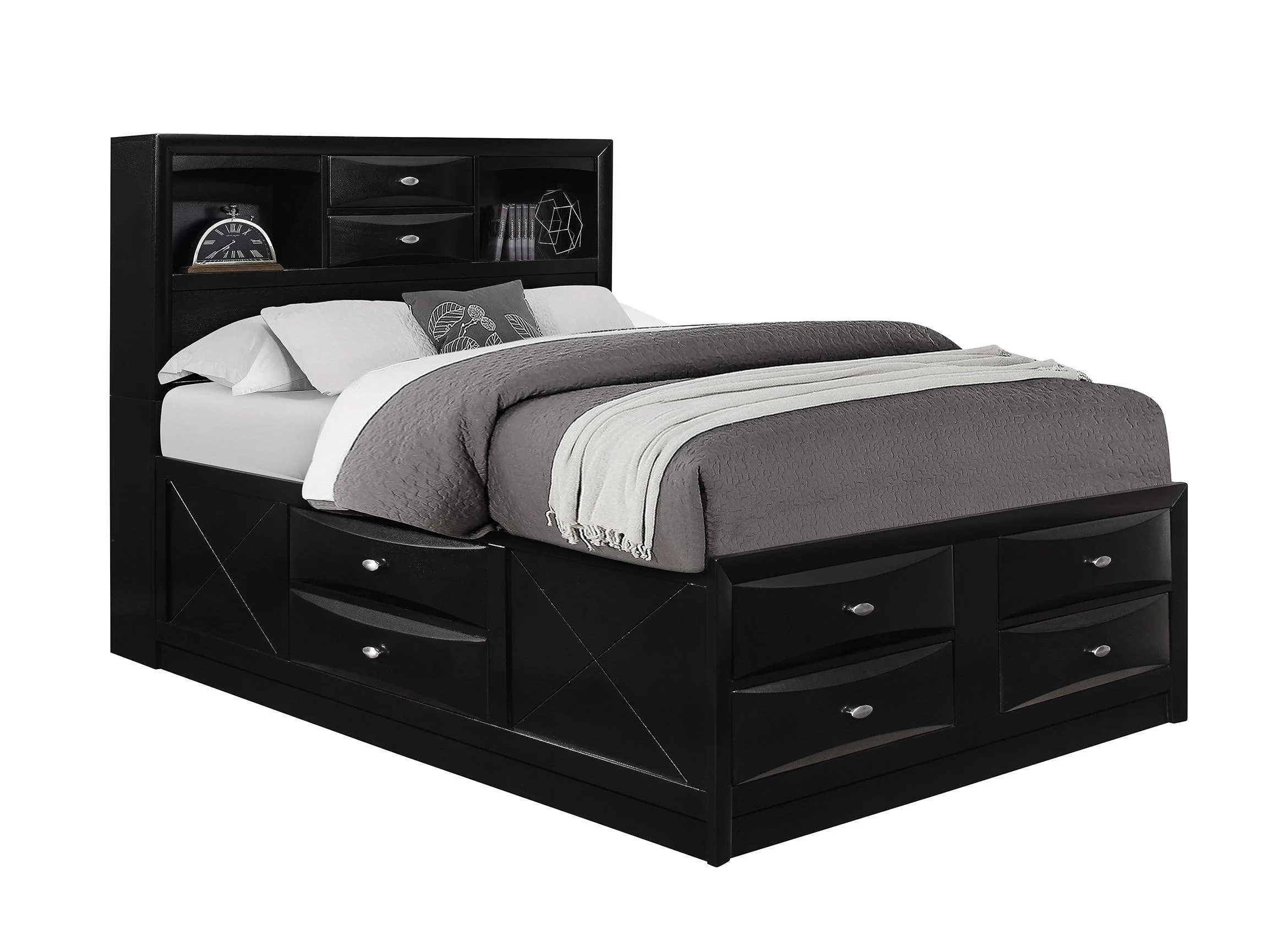 Linda Black King Bed