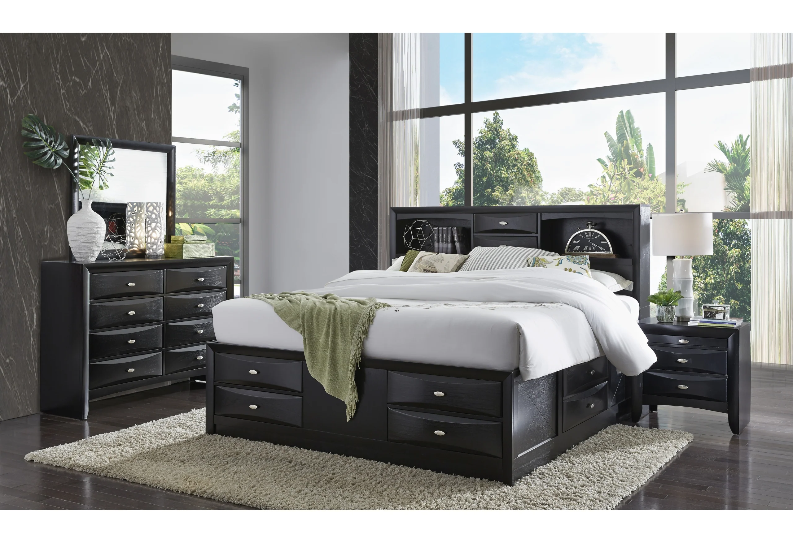 LINDA BLACK KING BED GROUP