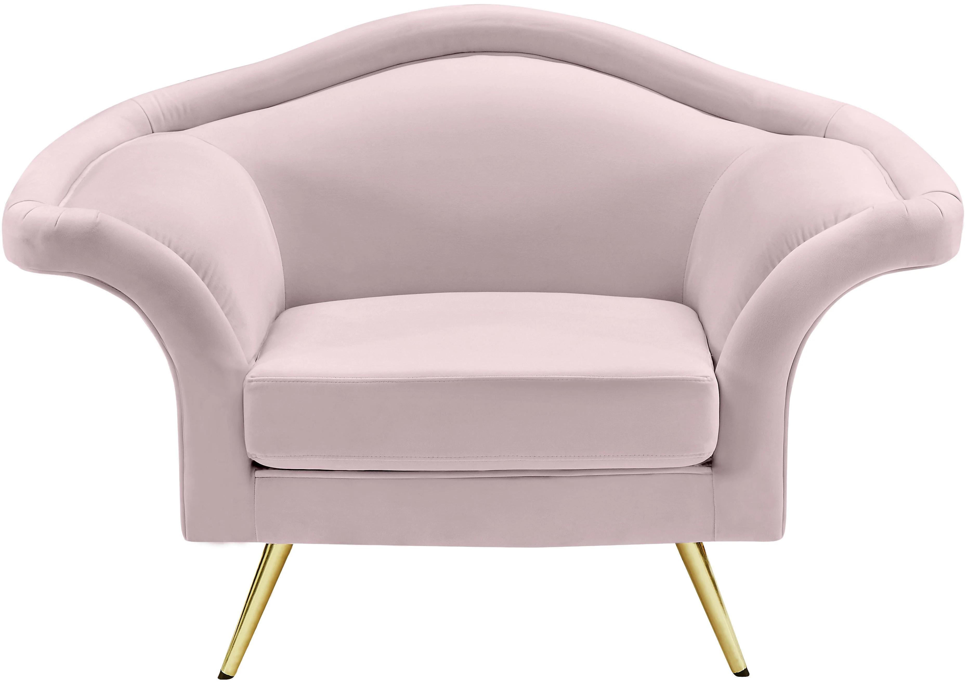 Lips Pink Velvet Chair - Image 6