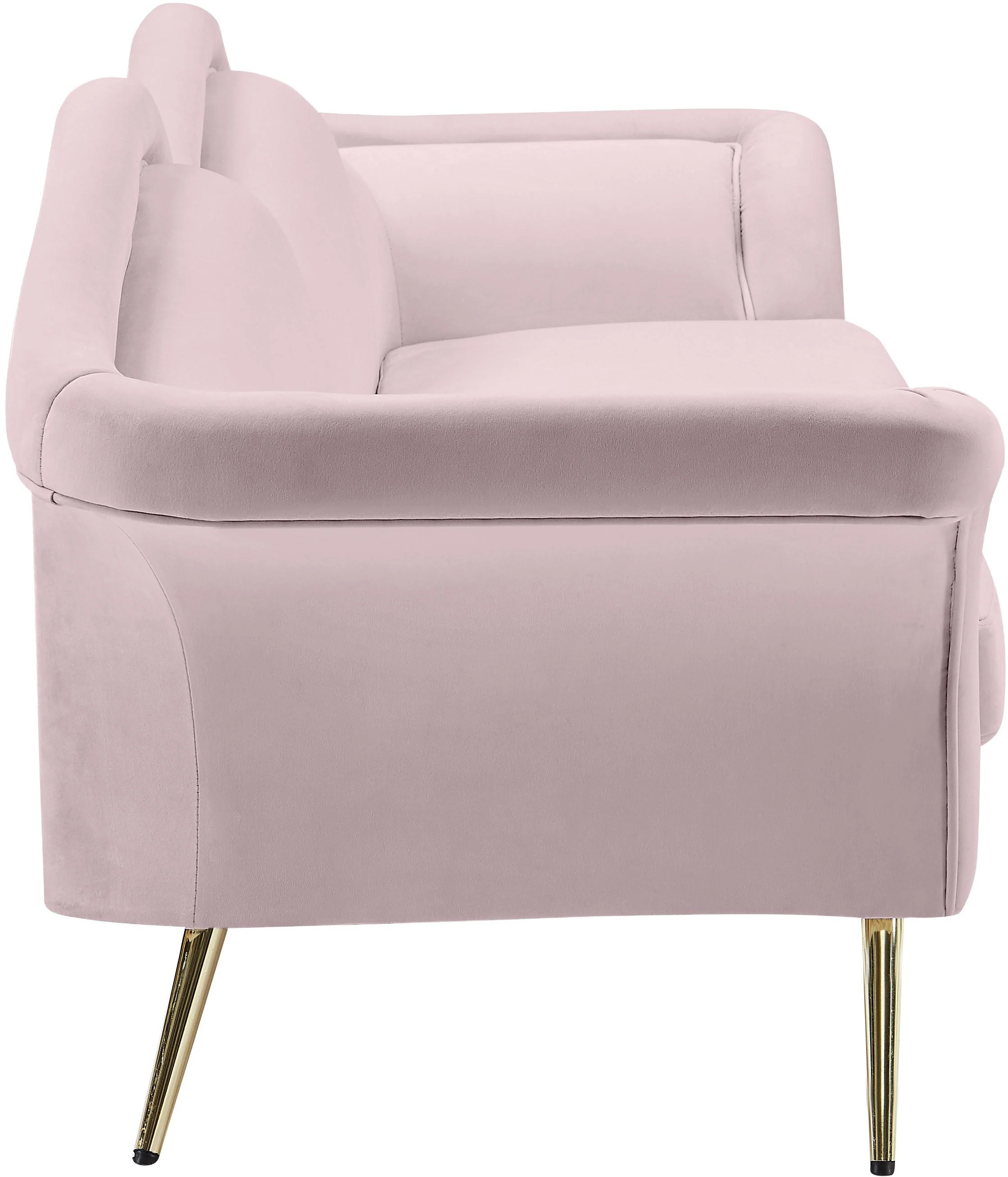 Lips Pink Velvet Sofa - Image 4