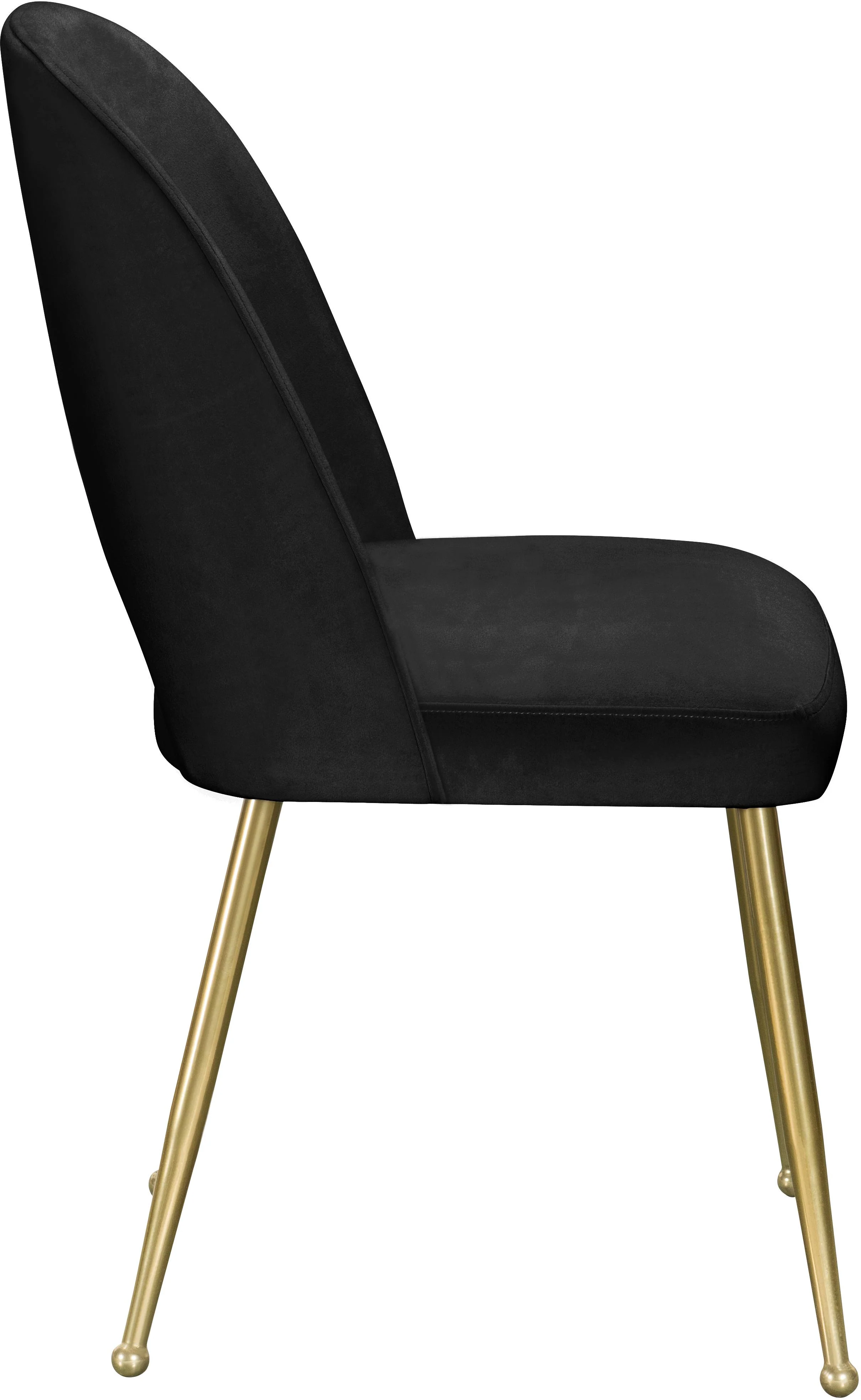 Logan Black Velvet Dining Chair - Image 6