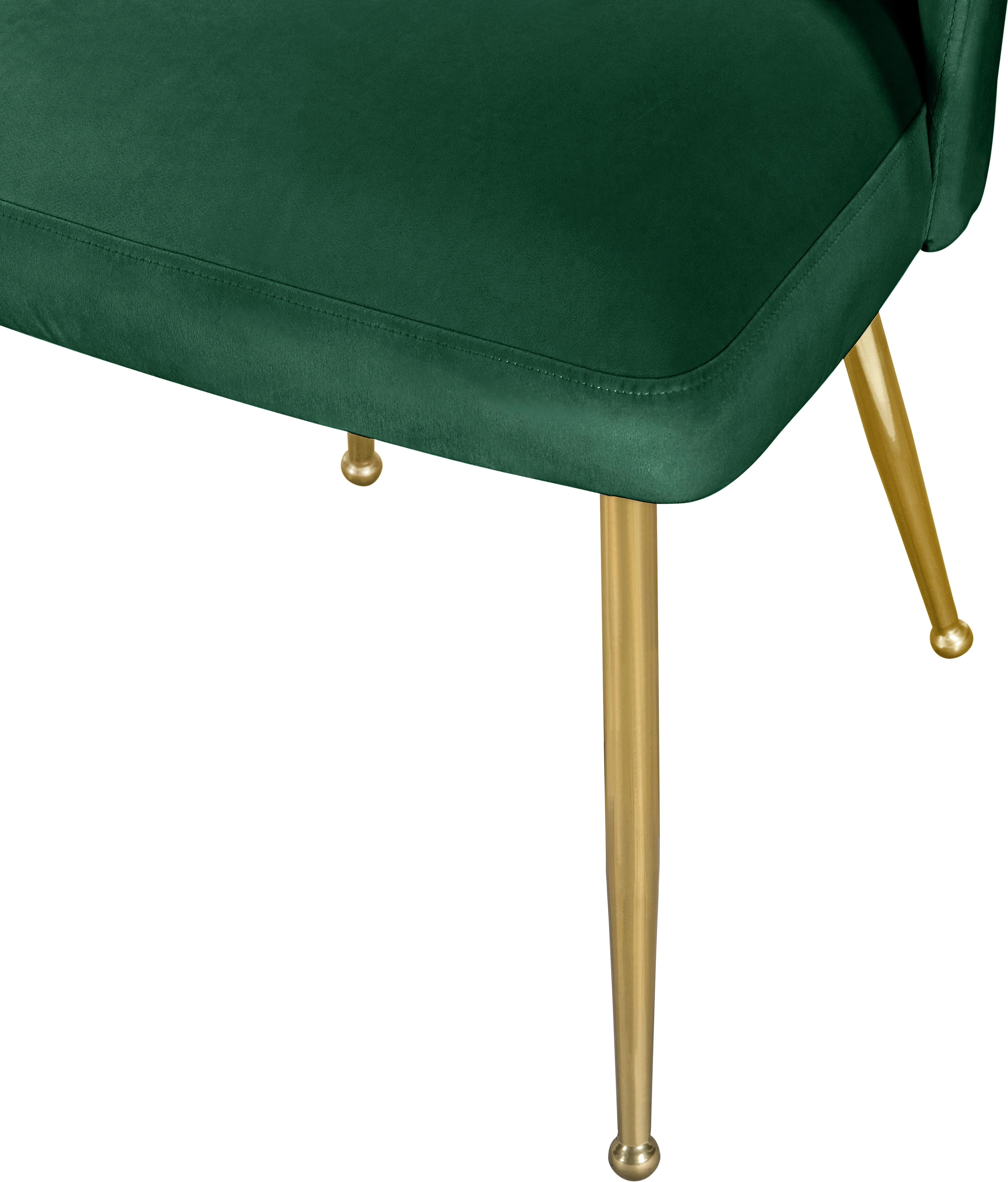 Logan Green Velvet Dining Chair - Image 7