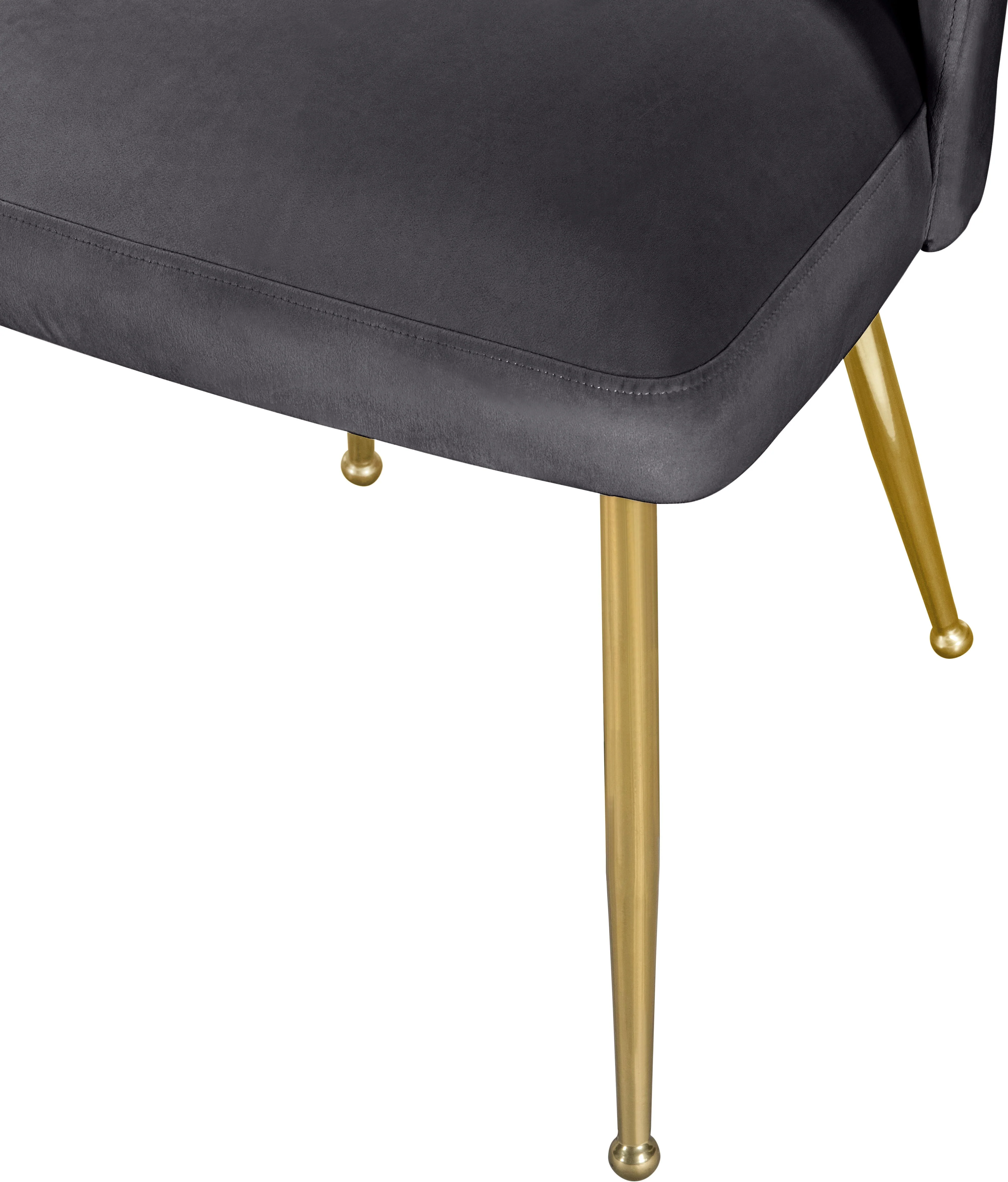 Logan Grey Velvet Dining Chair - Image 7