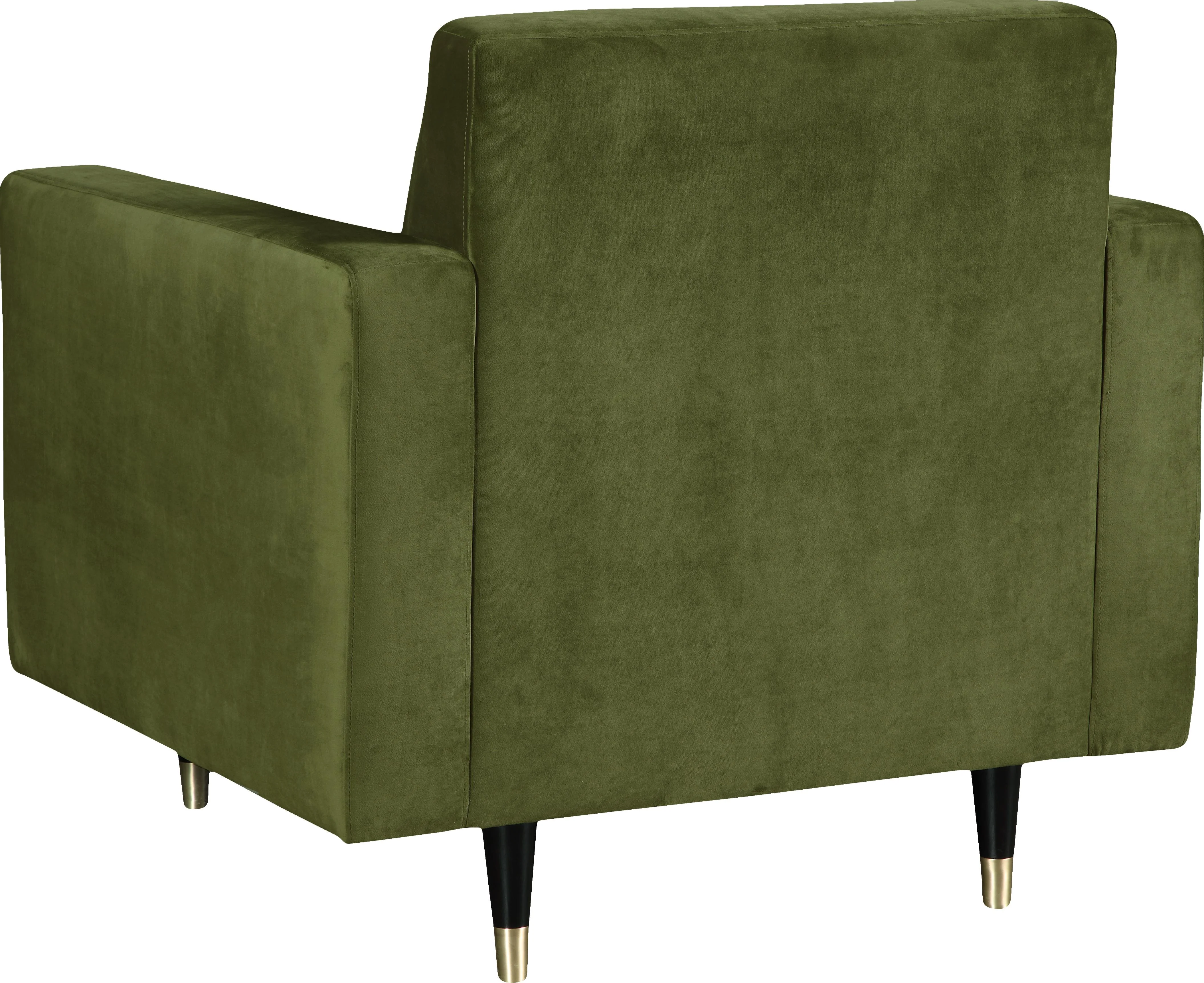 Lola Olive Velvet Chair - Image 3