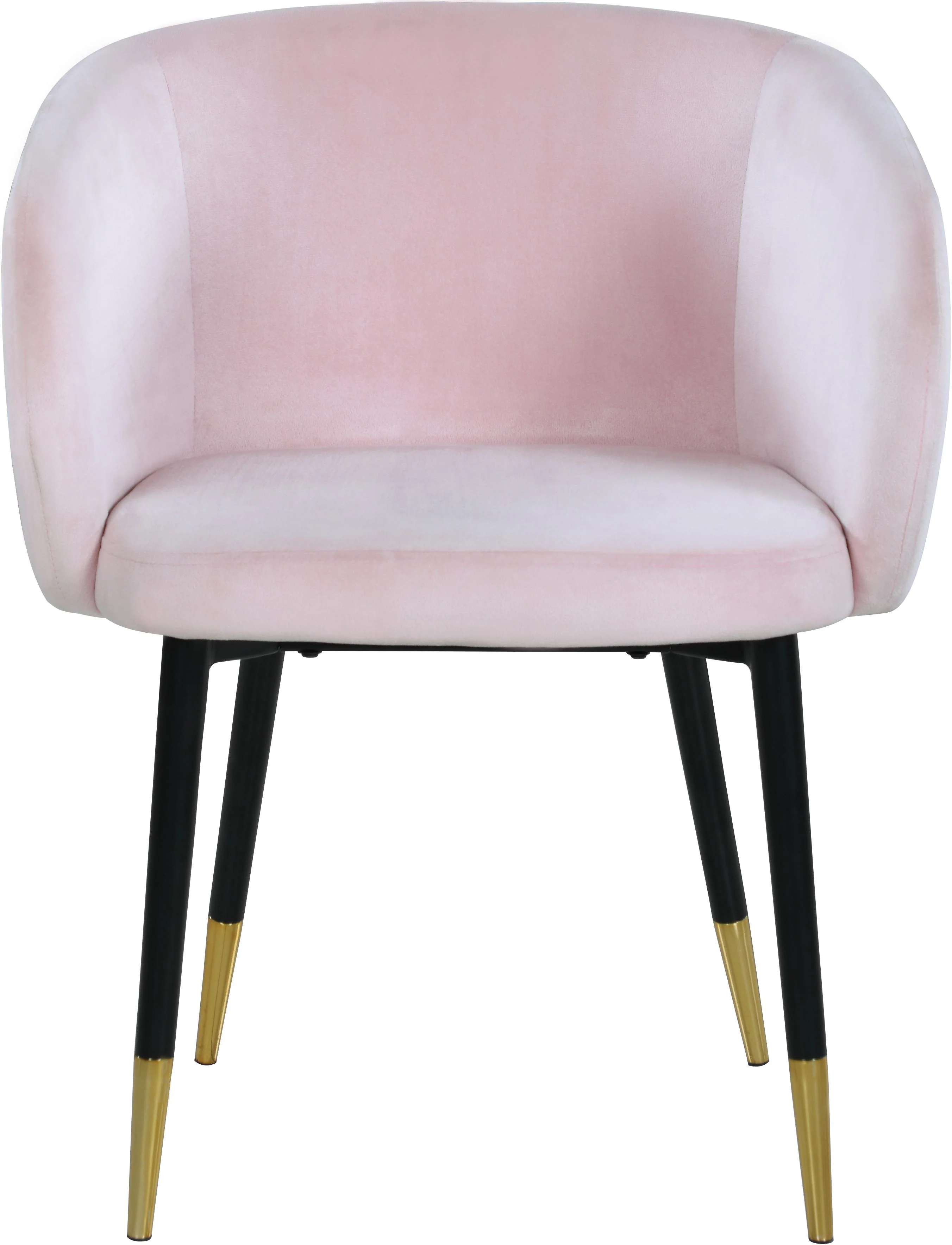 Louise Pink Velvet Dining Chair - Image 3