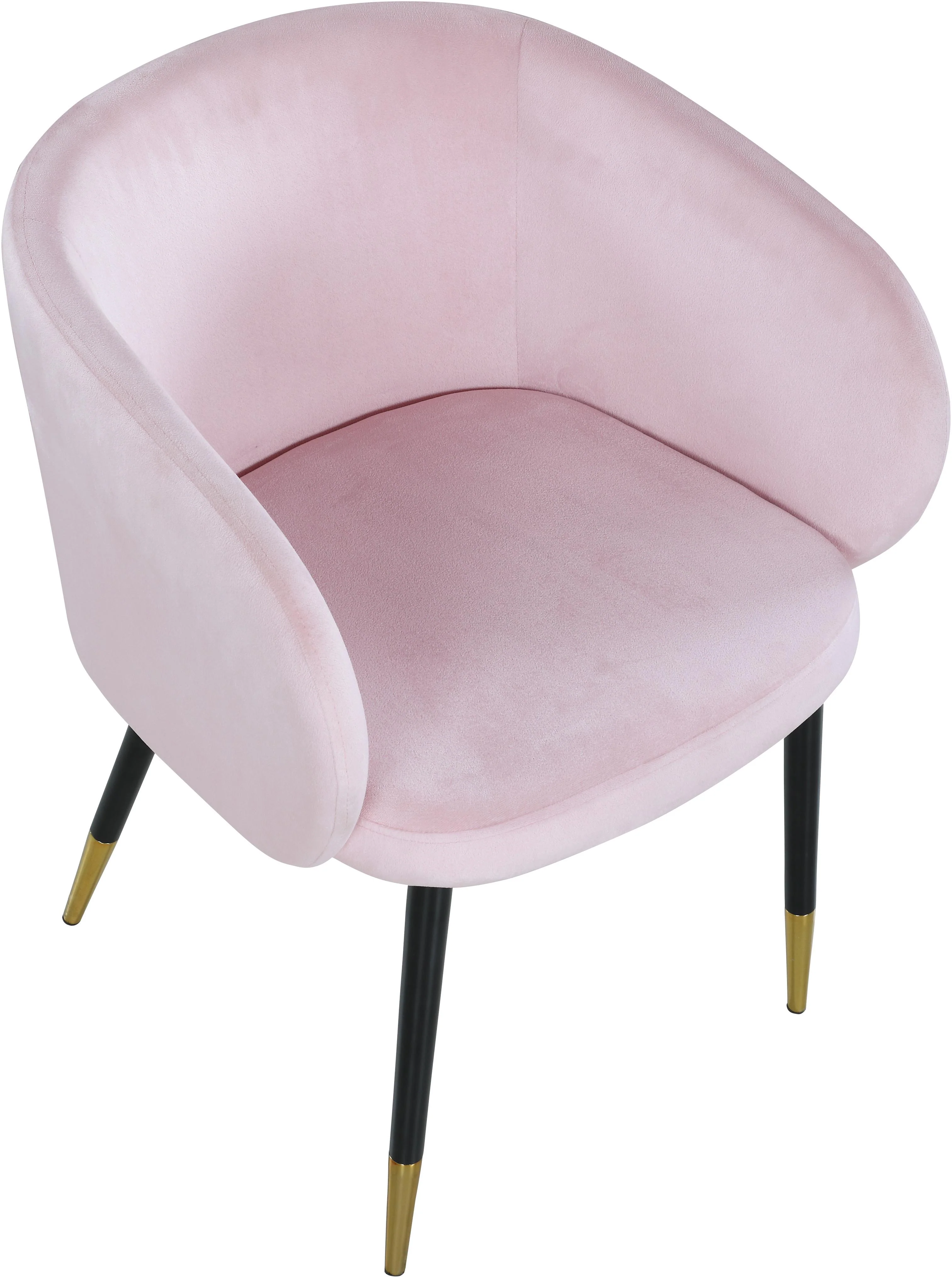 Louise Pink Velvet Dining Chair - Image 5